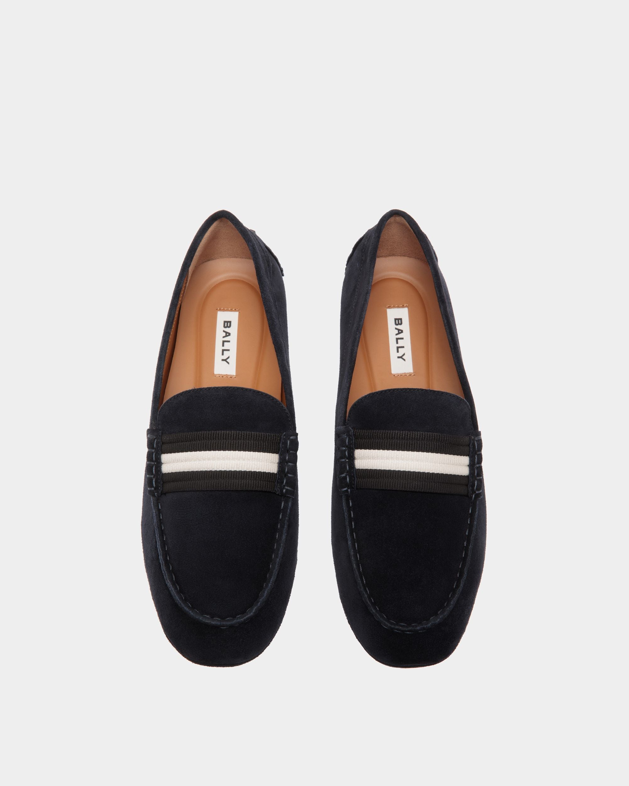 Kerbs Drivers In Blue Leather - Hombre - Bally - 04