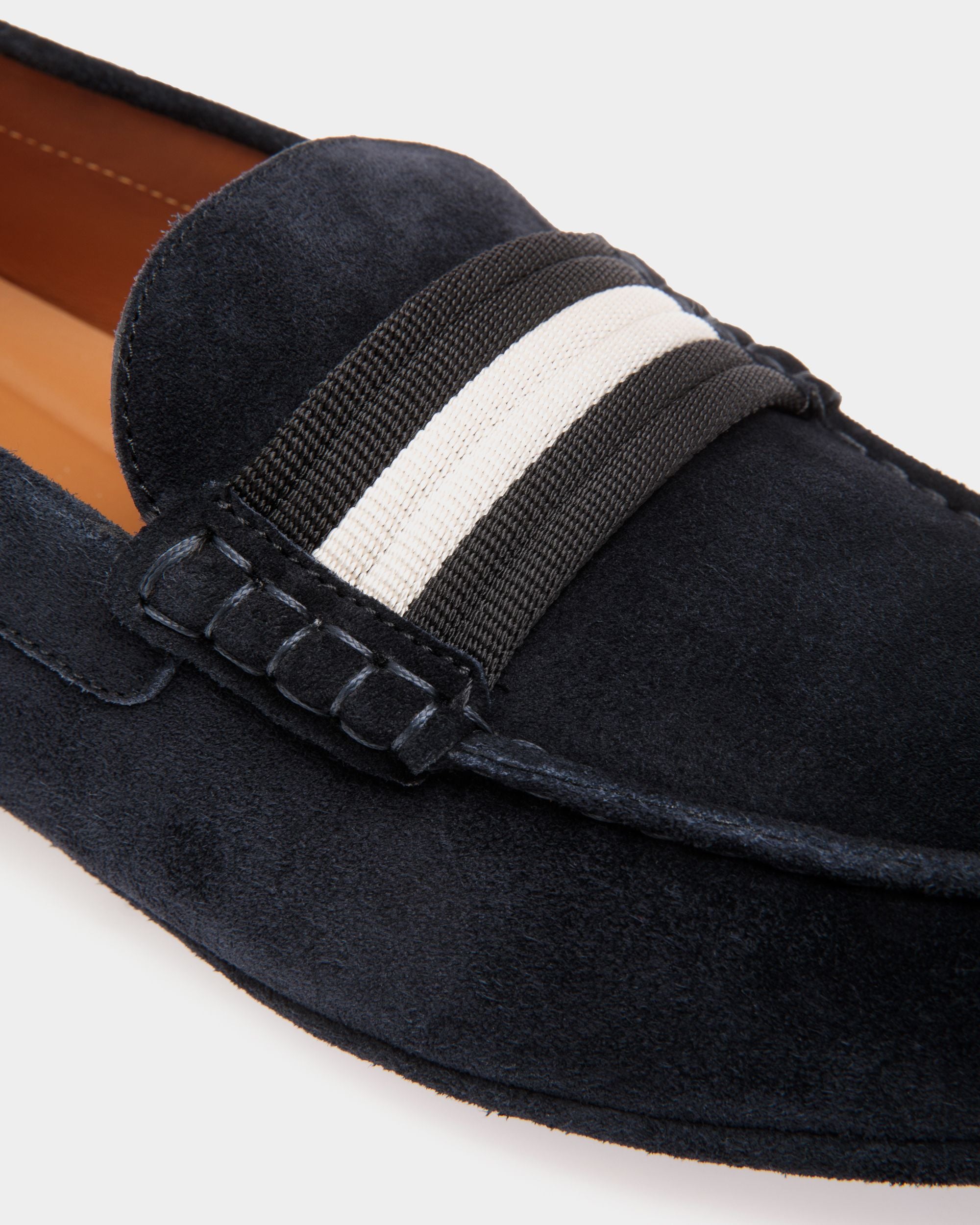 Kerbs Drivers In Blue Leather - Hombre - Bally - 05