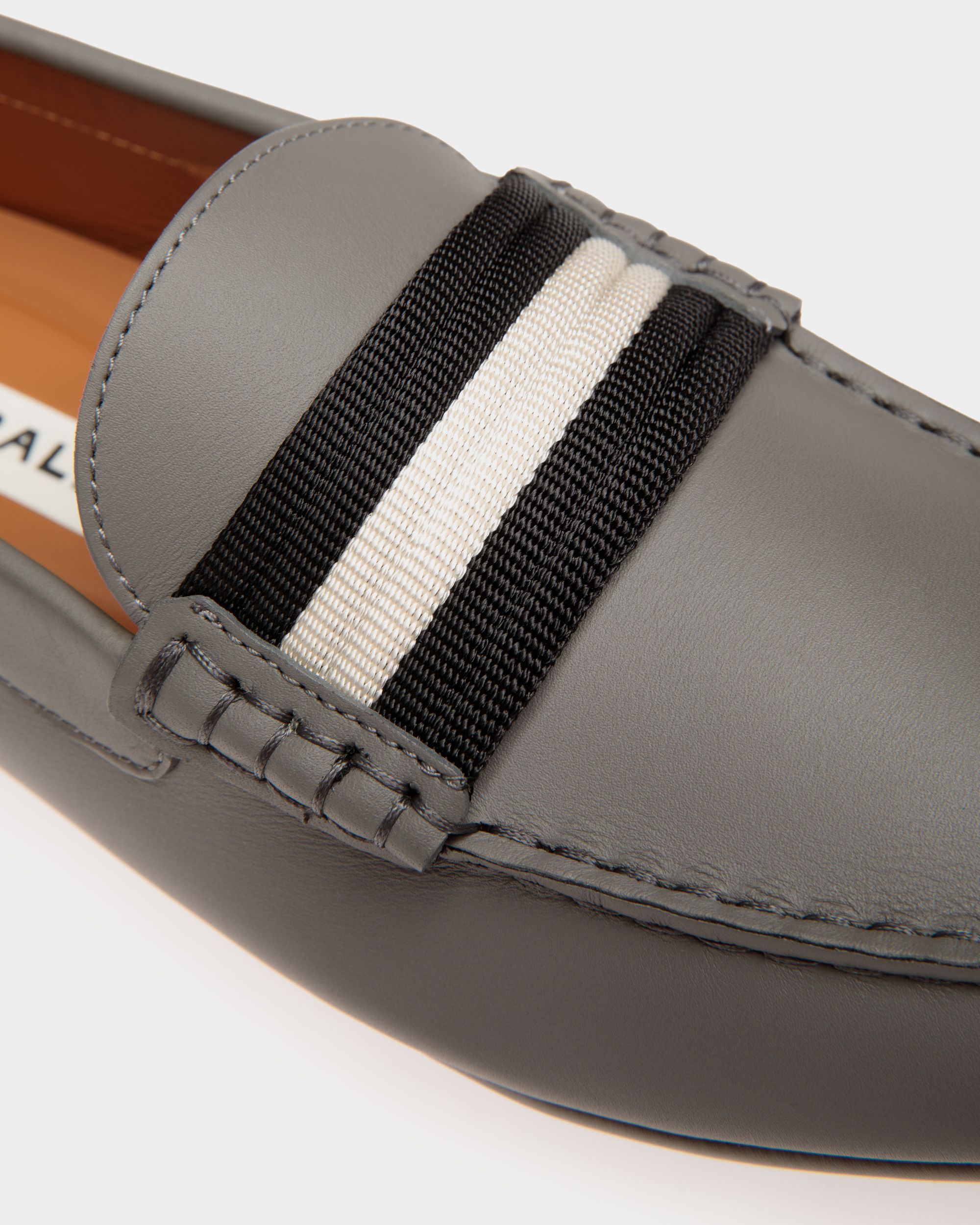 Kerbs Drivers In Grey Leather - Men's - Bally - 05