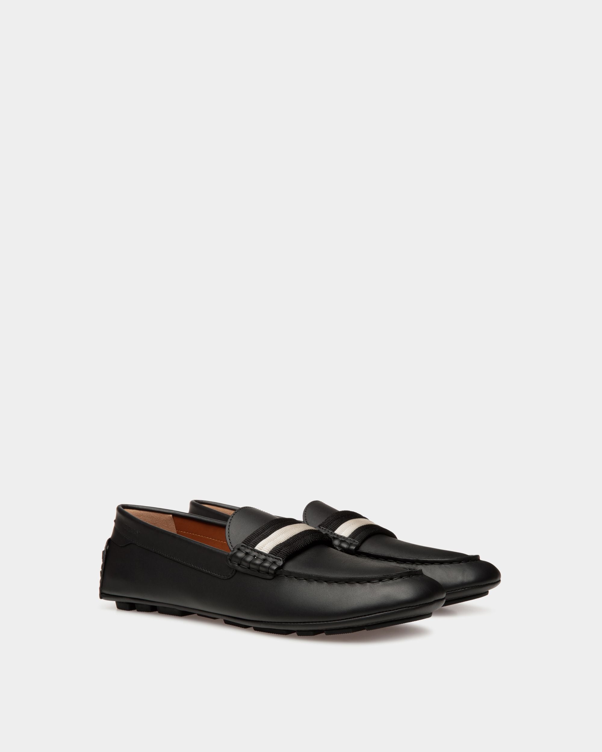 Kerbs Drivers In Black Leather - Hombre - Bally - 02