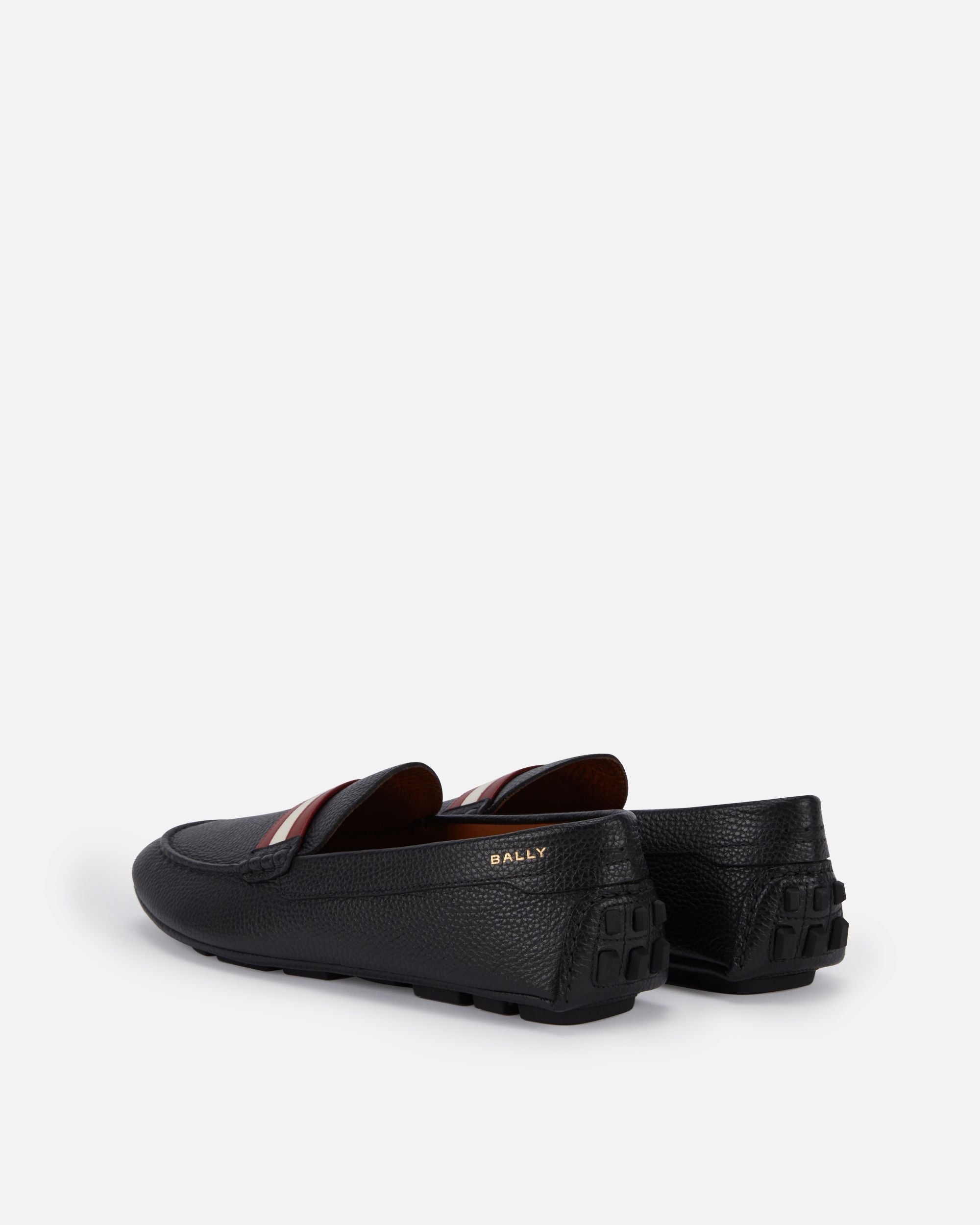 Zapato Driver Kerbs De Piel Granulada Negra - Hombre - Bally - 02