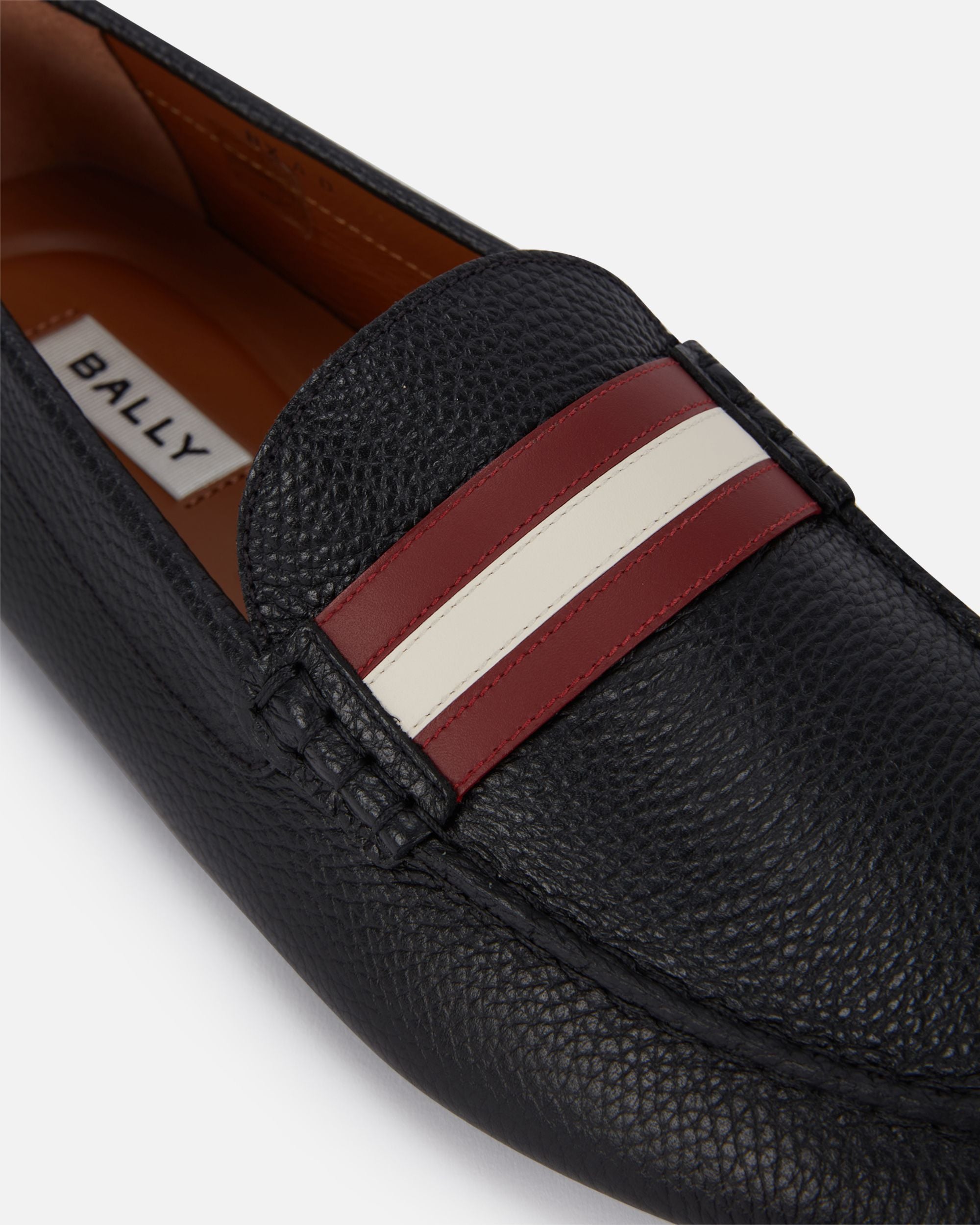 Zapato Driver Kerbs De Piel Granulada Negra - Hombre - Bally - 05