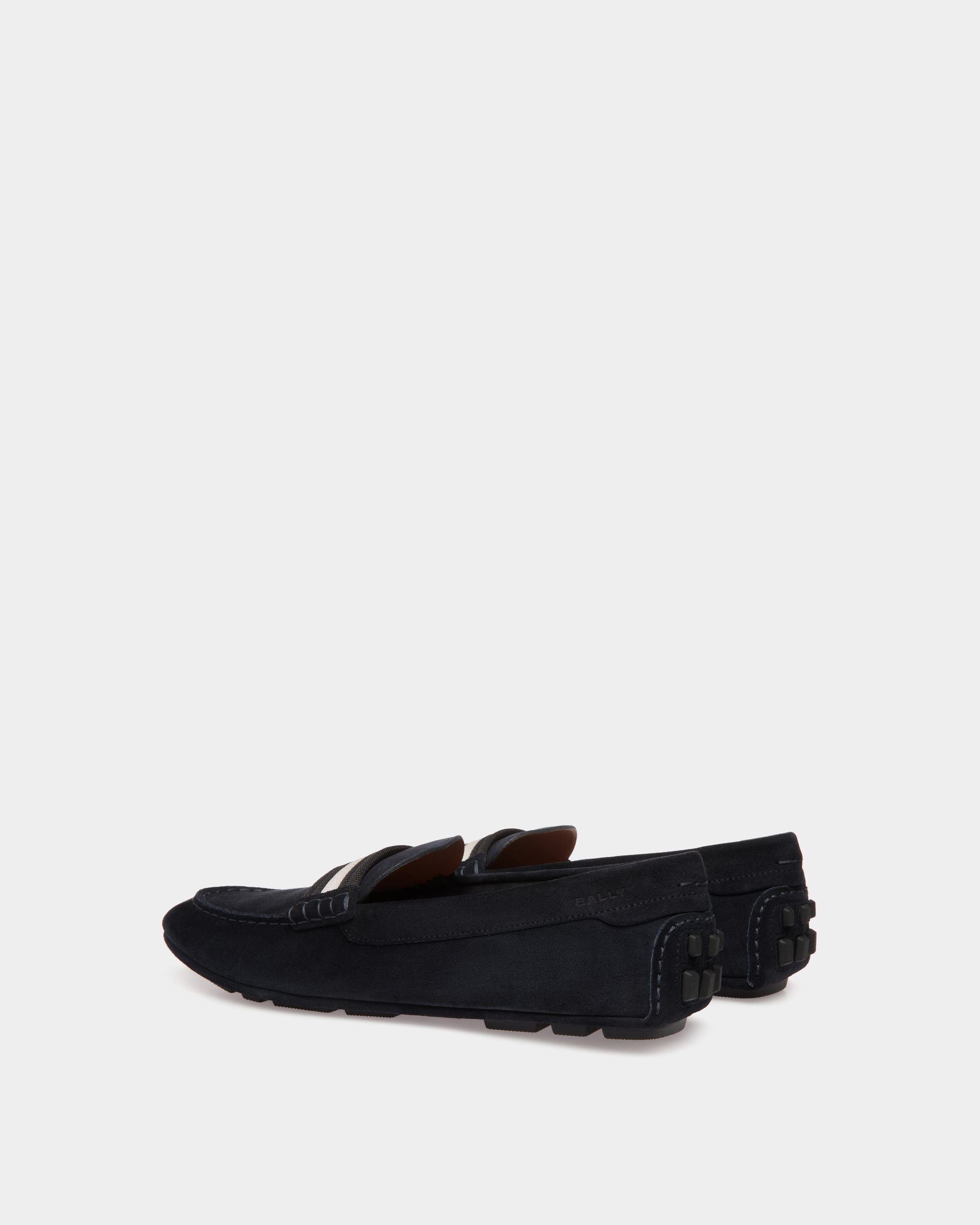 Kerbs Drivers In Blue Leather - Men's - Bally - 03