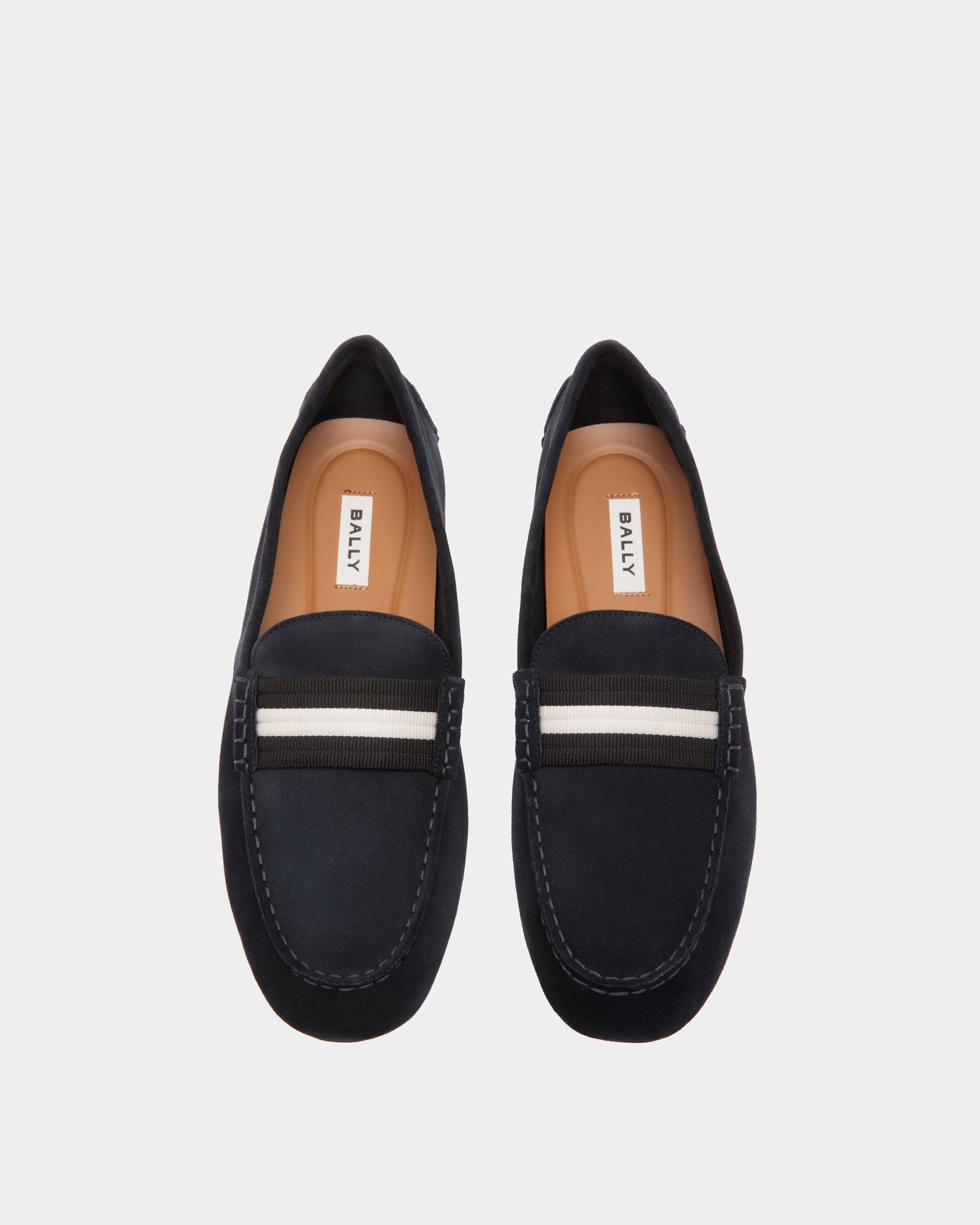 Kerbs Drivers In Blue Leather - Men's - Bally - 04