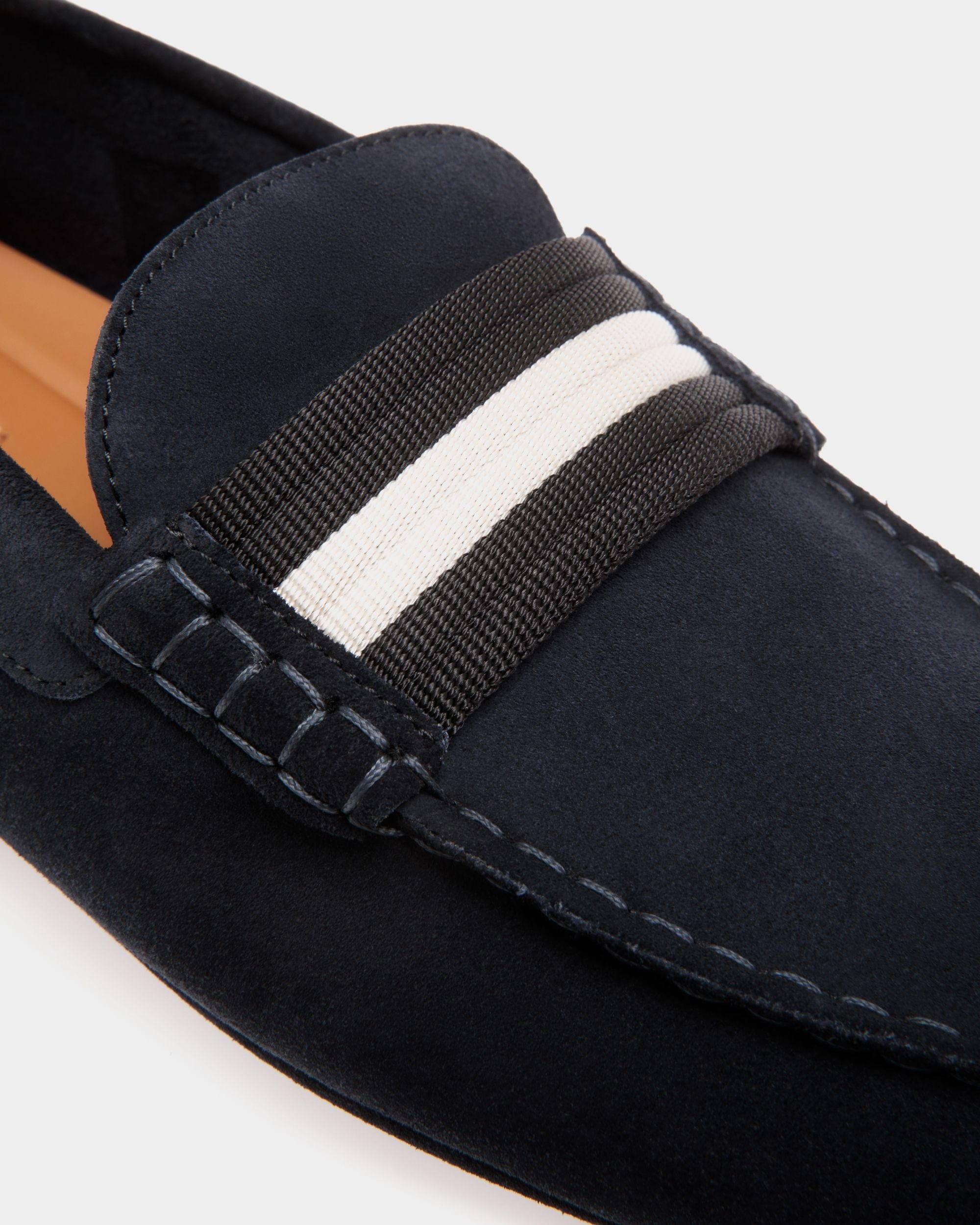 Kerbs Drivers In Blue Leather - Men's - Bally - 05