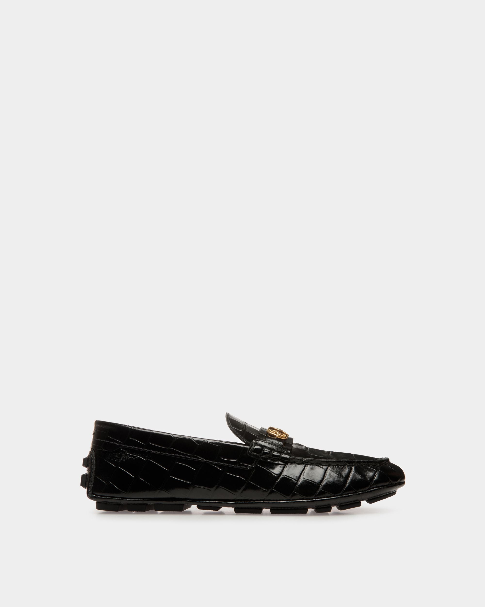 Kerbs Drivers In Black Leather - Men's - Bally - 01