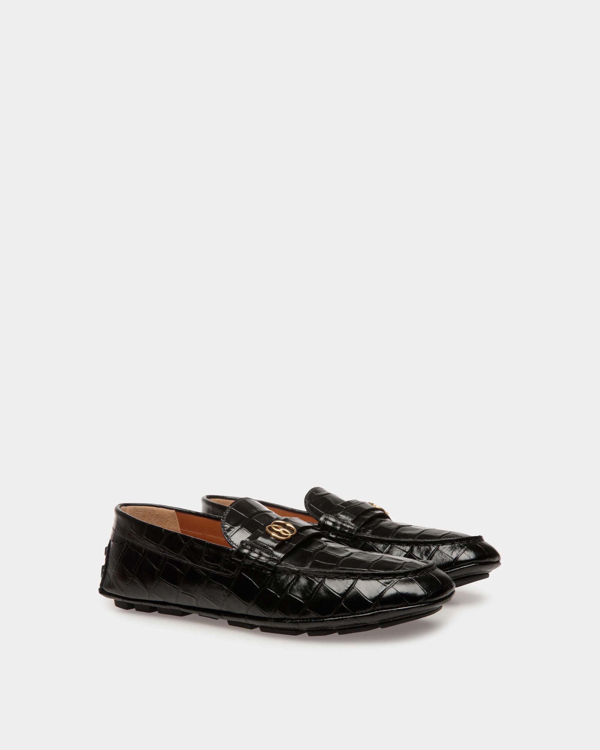 Kerbs Drivers In Black Leather - Men's - Bally - 02