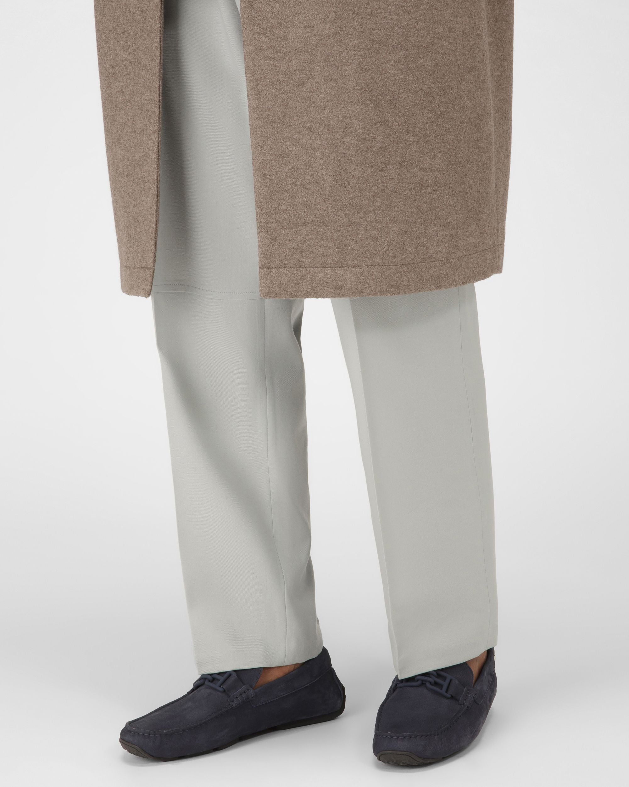 Parsal Zapatos Driver De Piel En Azul Medianoche - Hombre - Bally - 02