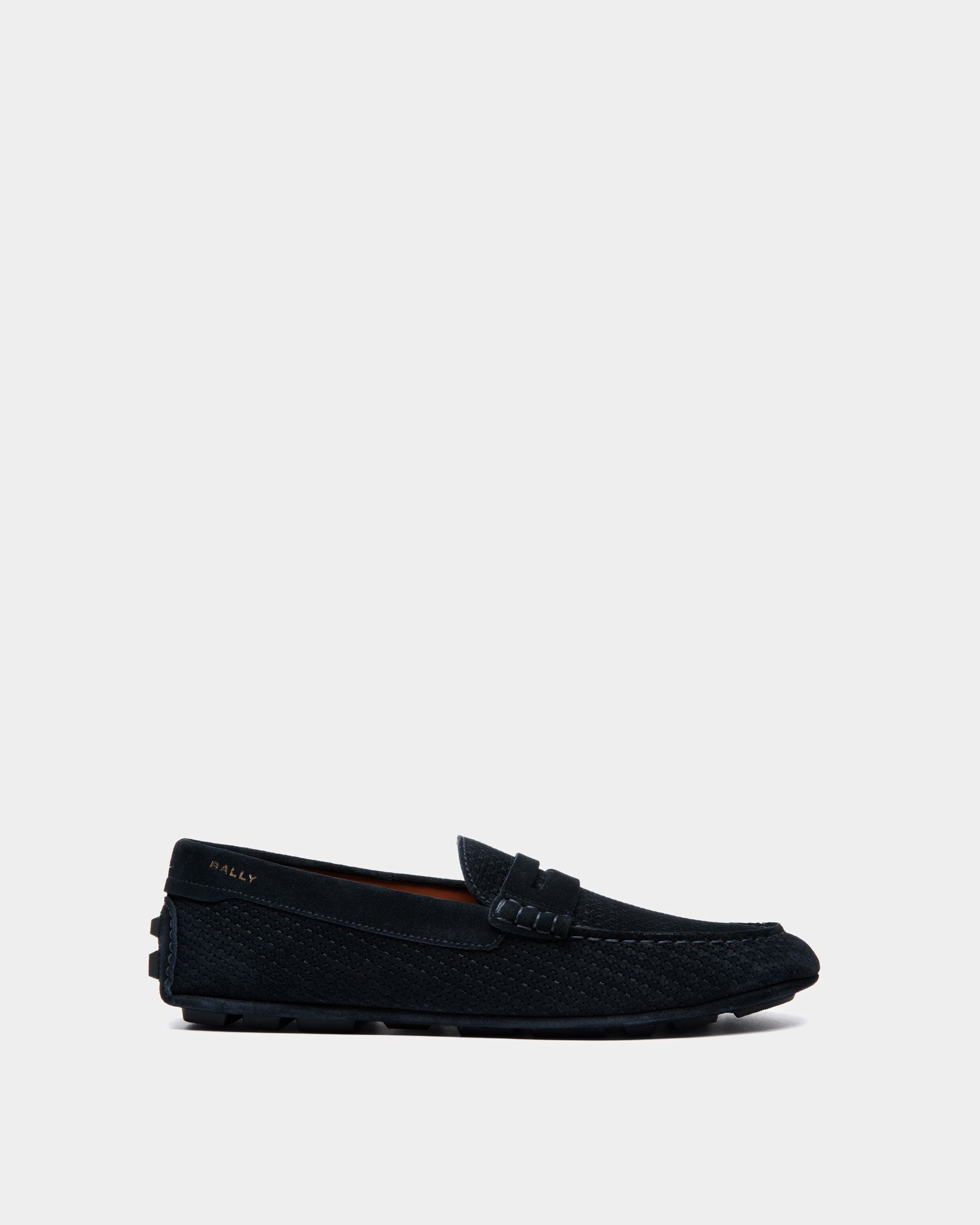 Kerbs Driver in Embossed Suede - Men's - Bally - 01