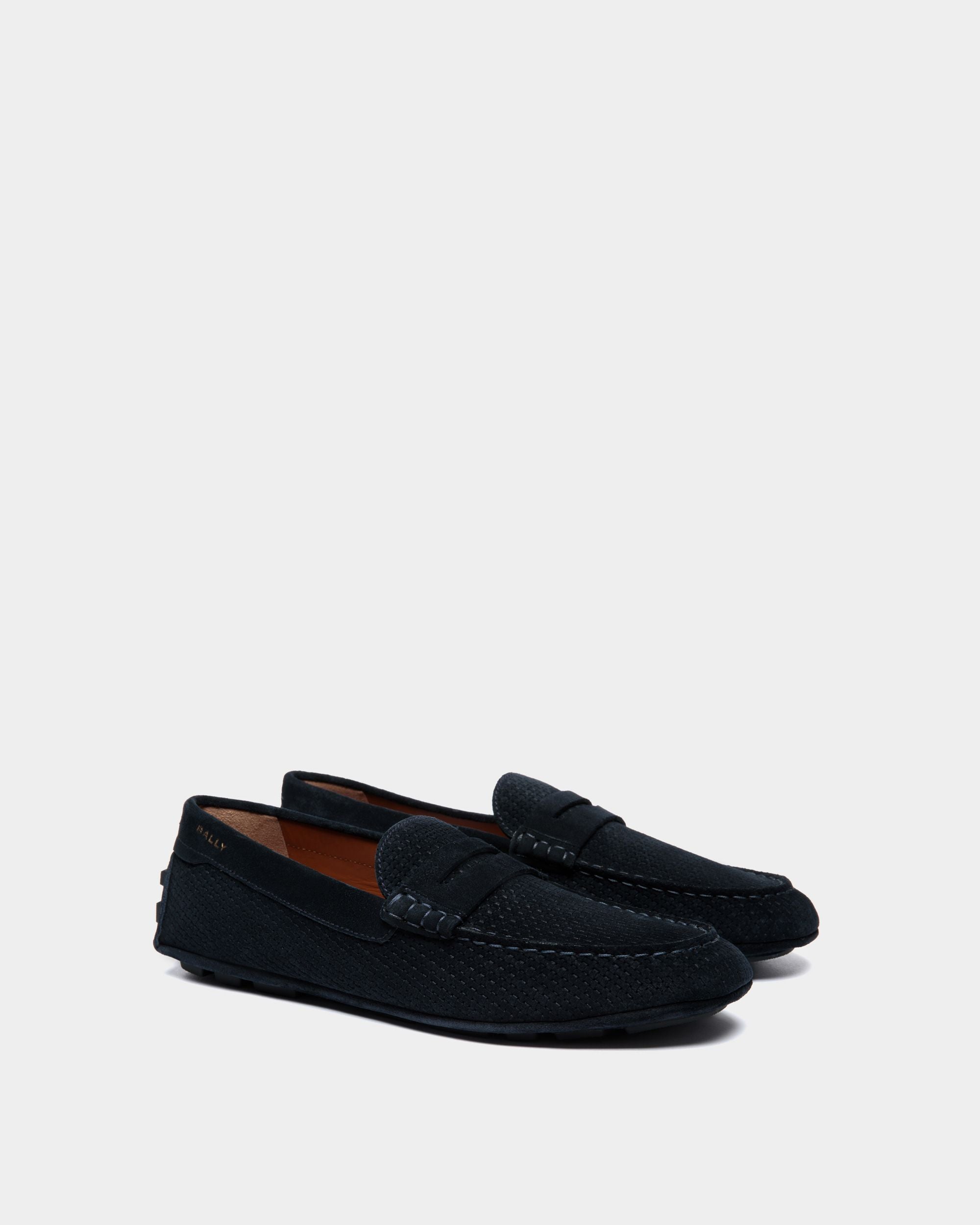 Kerbs Driver in Embossed Suede - Men's - Bally - 02