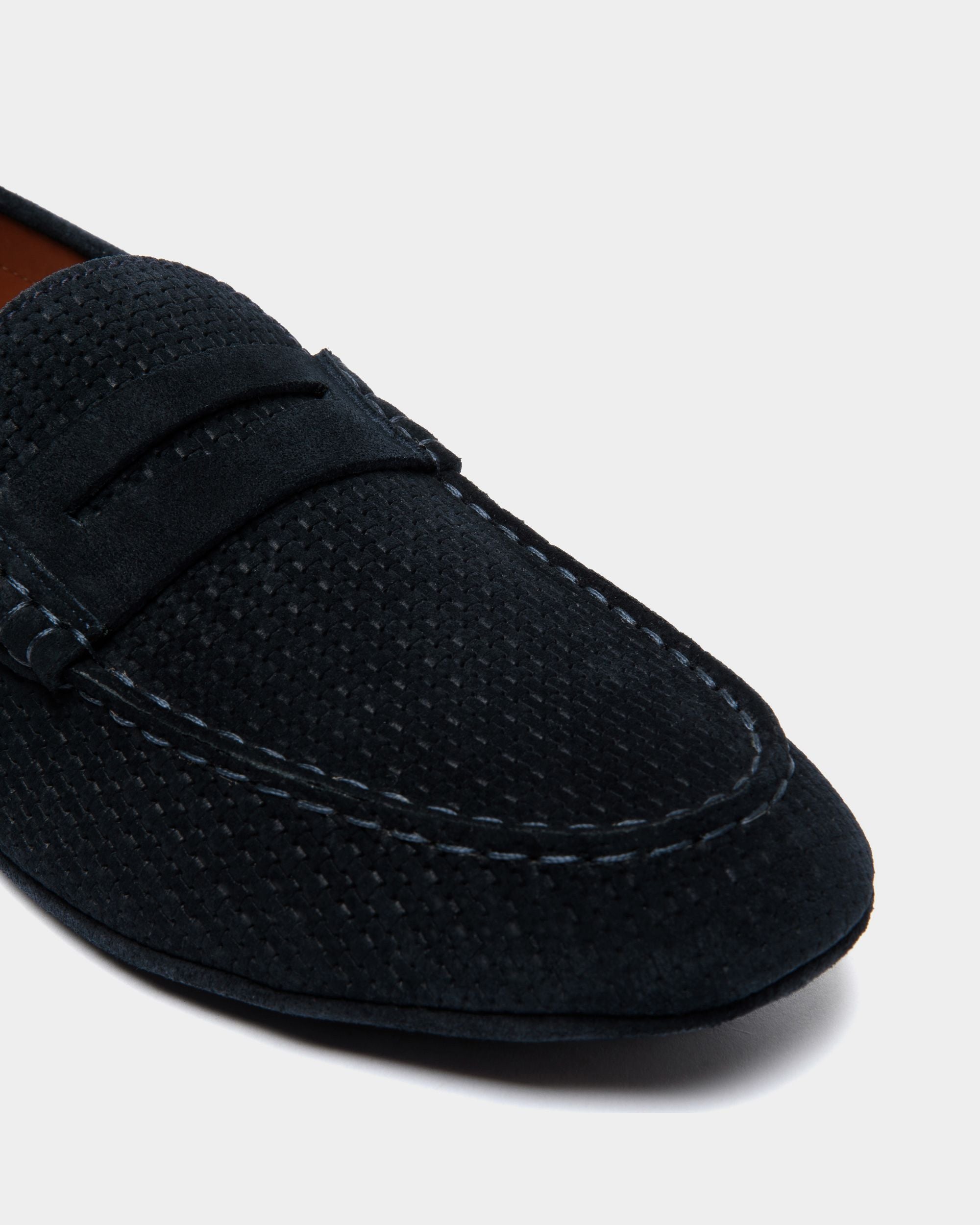 Kerbs Driver in Embossed Suede - Men's - Bally - 04