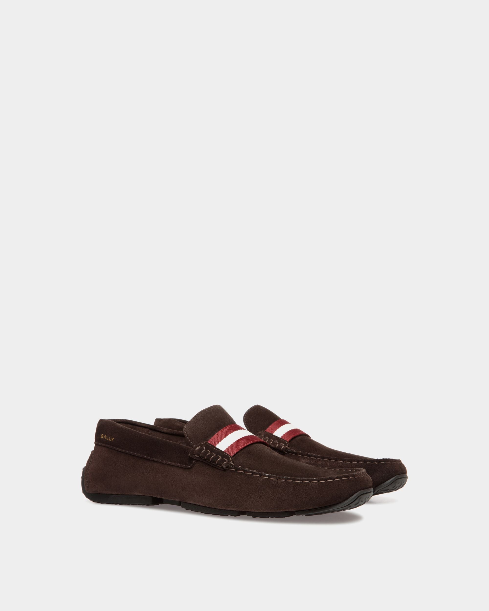 Pilot Driver In Brown  Leather - Men's - Bally - 02