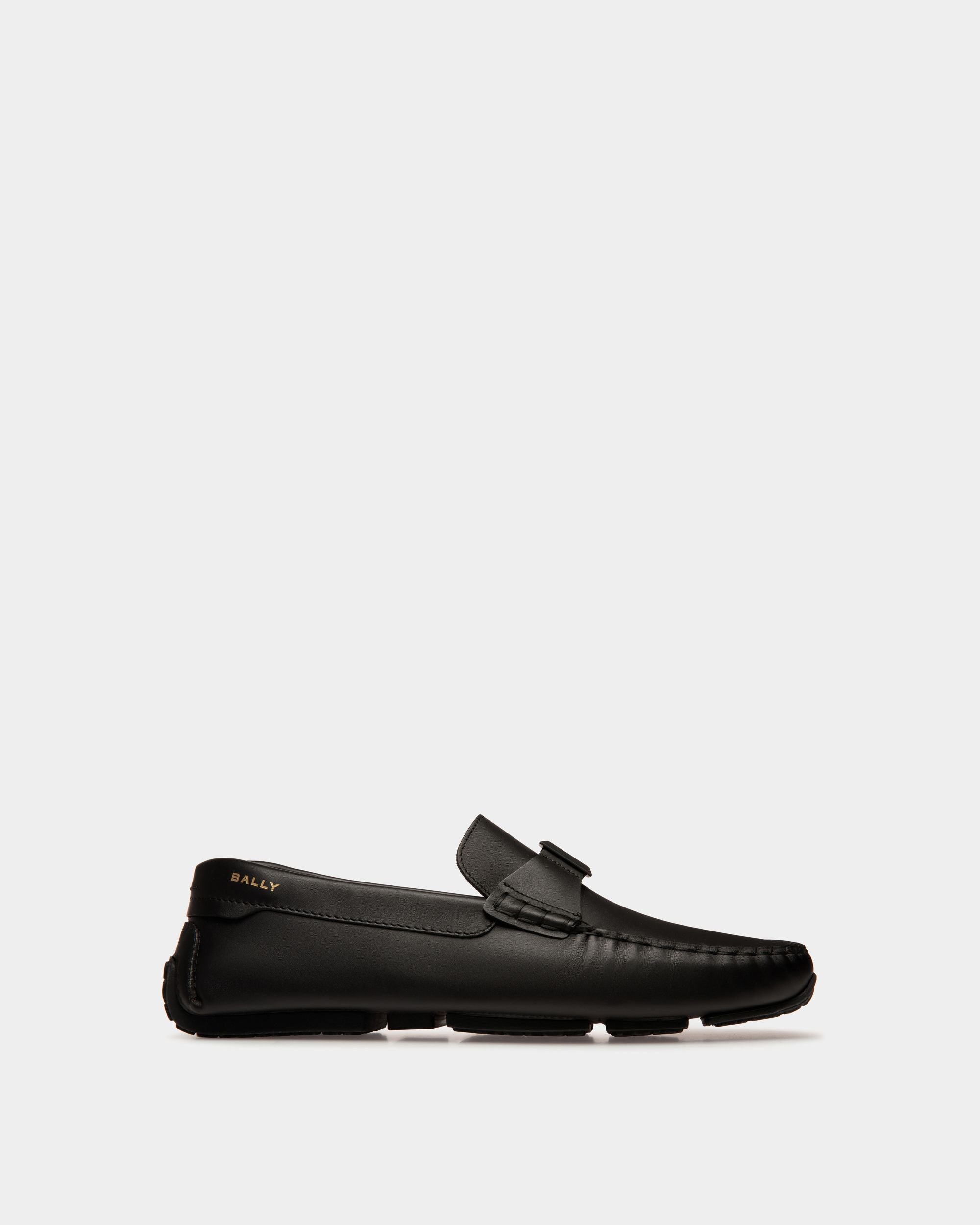 Zapatos Driver Pilot De Piel Negra - Hombre - Bally - 01