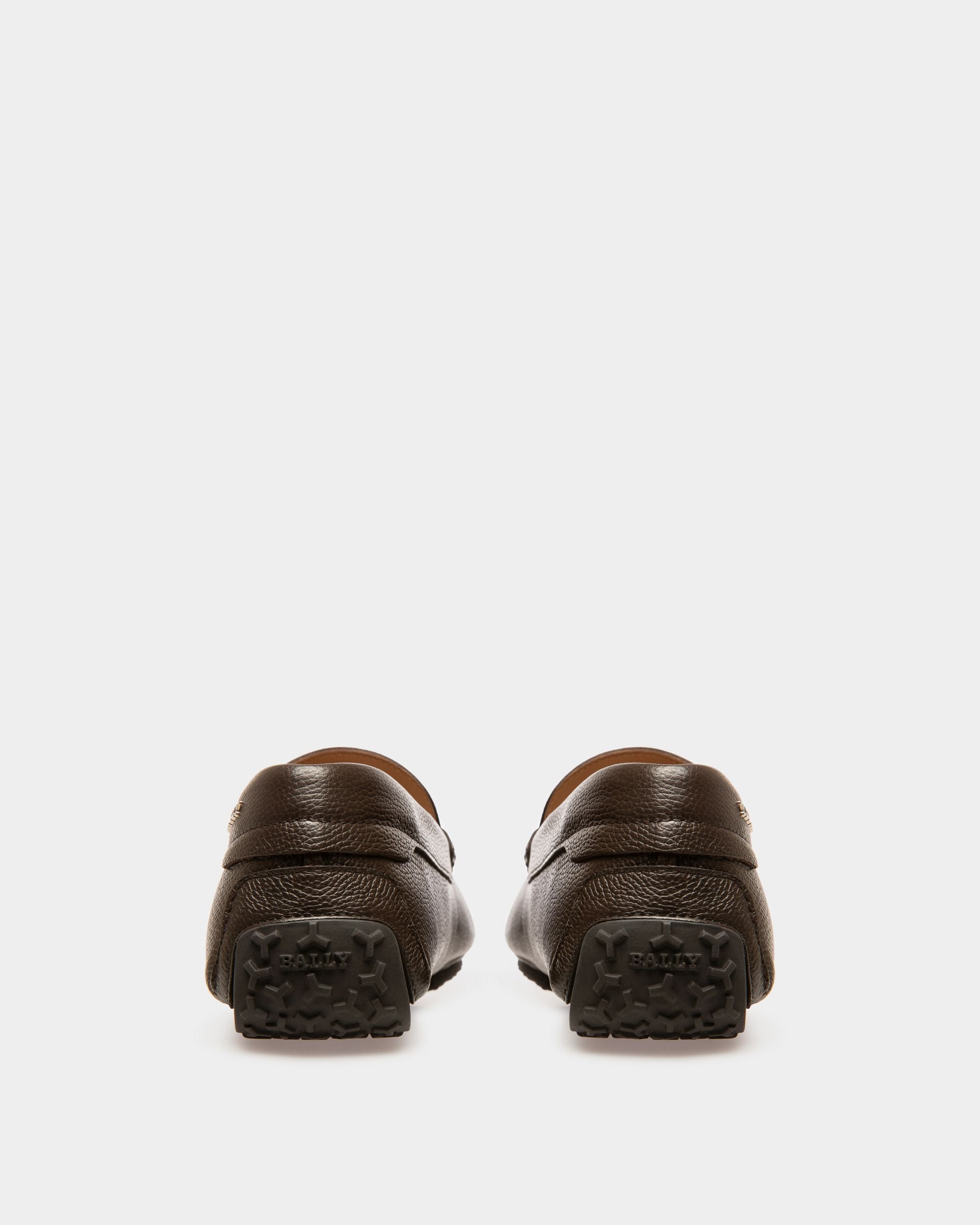 Pilot Drivers In Brown Leather - Men's - Bally - 04