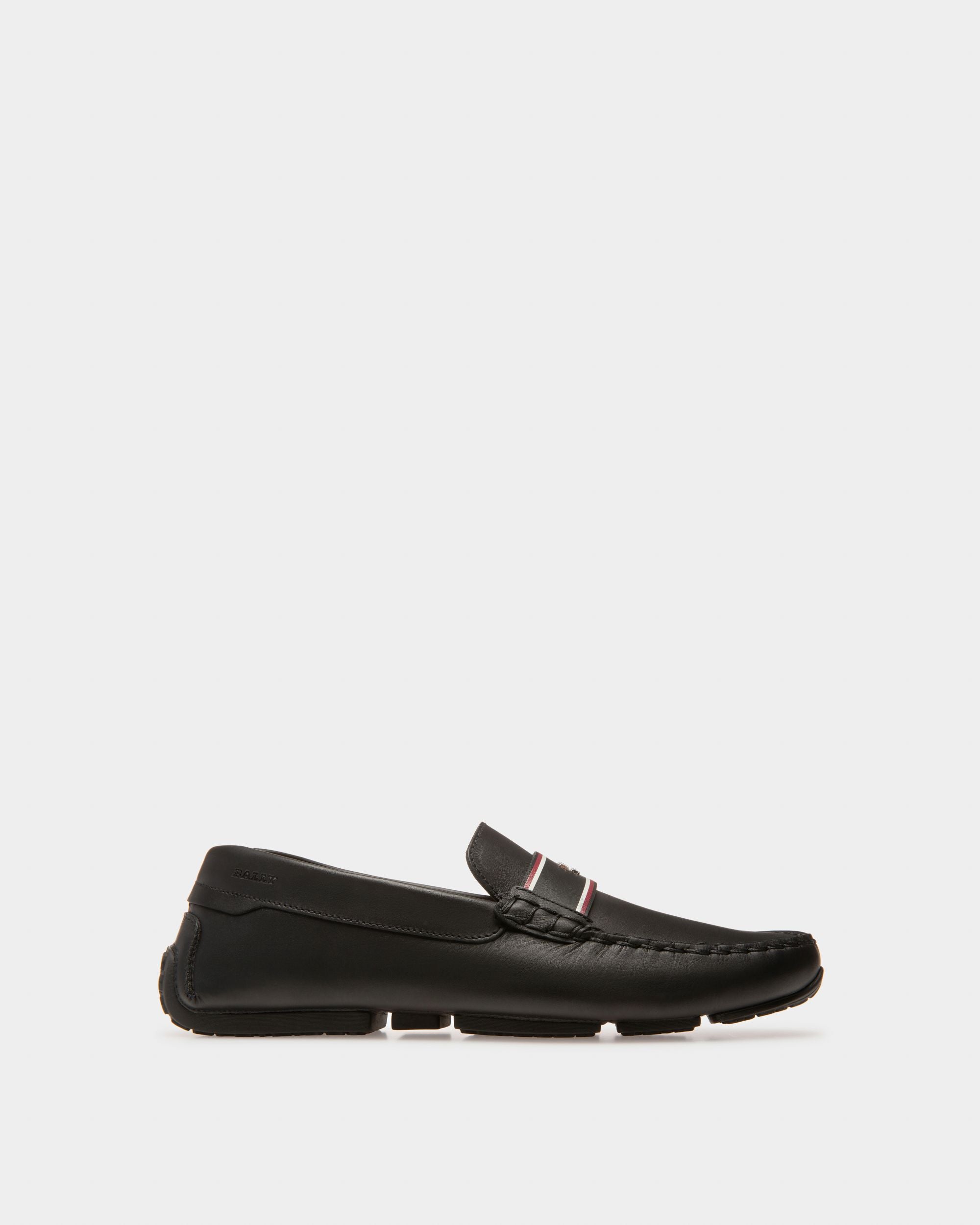 Pabyl Leather Drivers In Black - Men's - Bally - 01