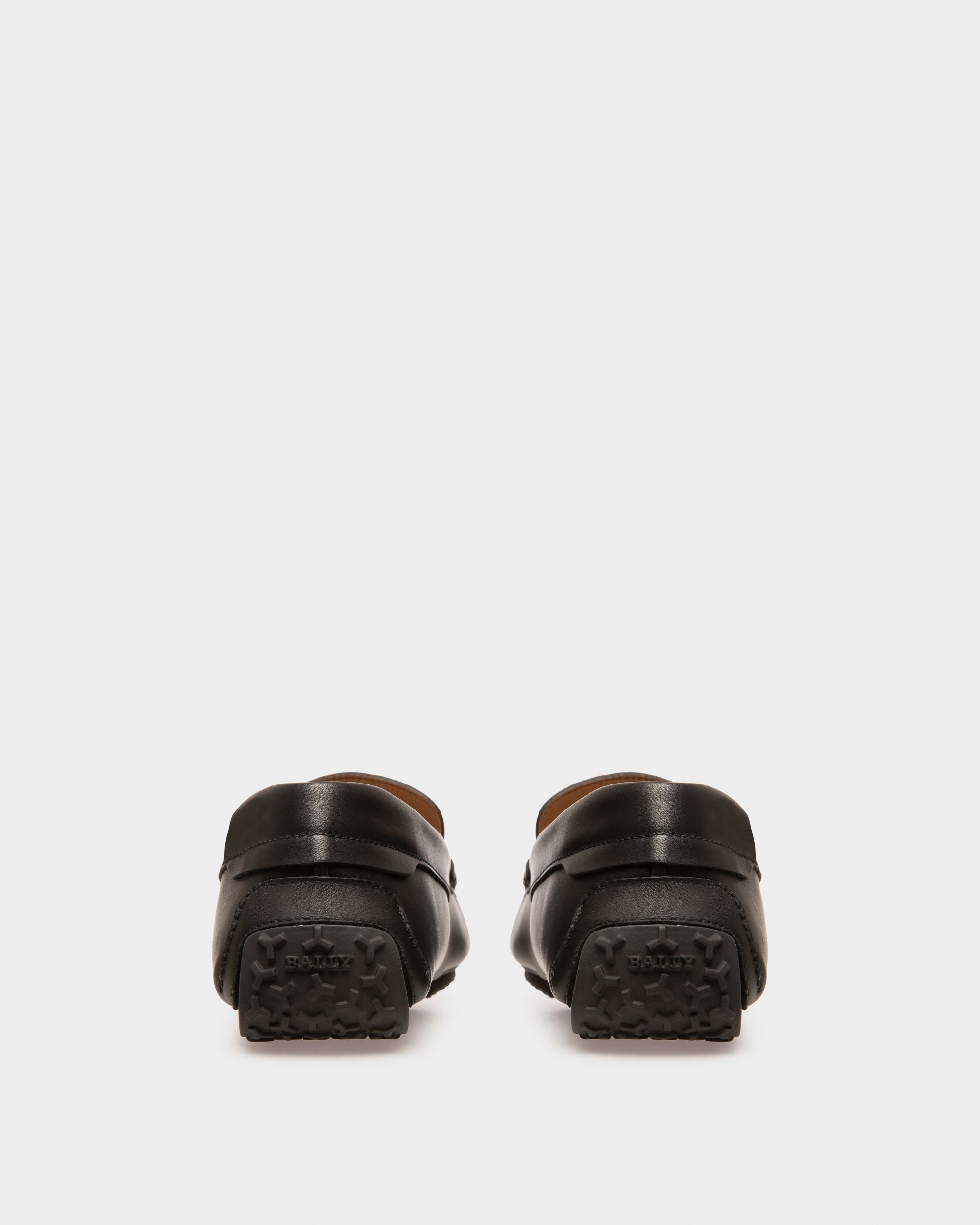 Pabyl Leather Drivers In Black - Men's - Bally - 04