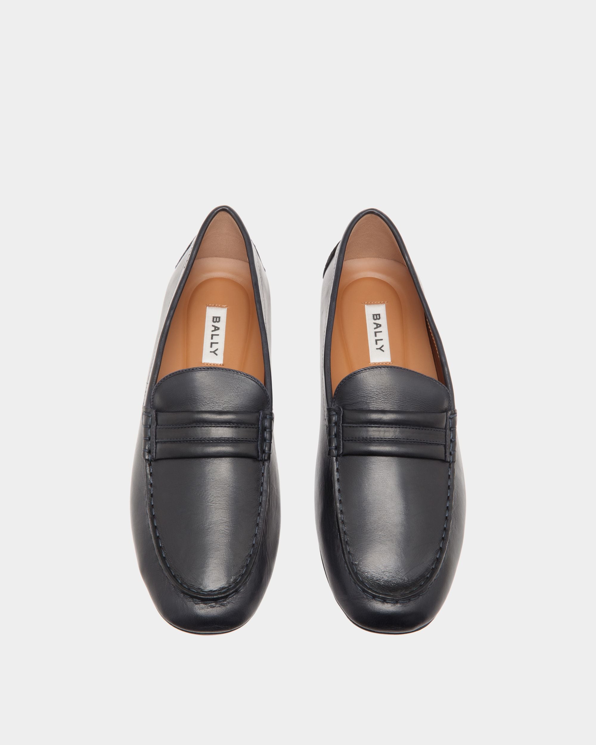 Kerbs Drivers In Blue Leather - Men's - Bally - 04