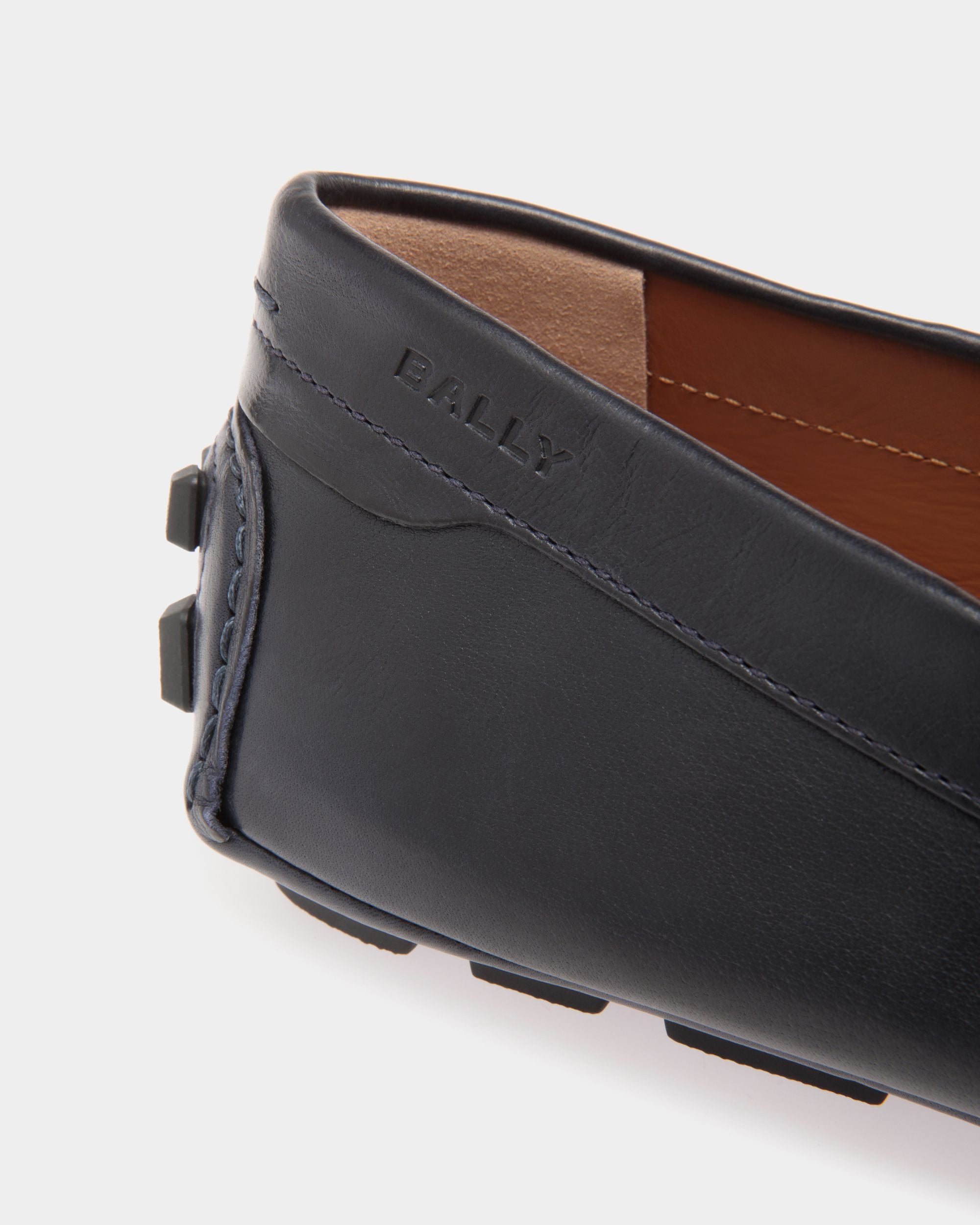 Kerbs Drivers In Blue Leather - Men's - Bally - 05