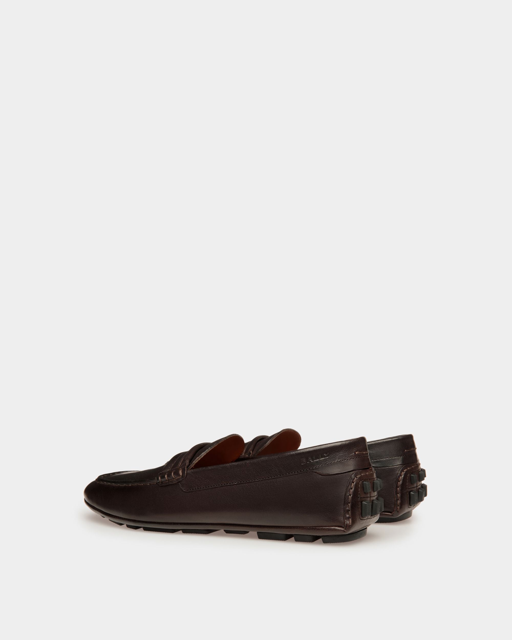 Zapato Driver Kerbs De Piel Ébano - Hombre - Bally - 04