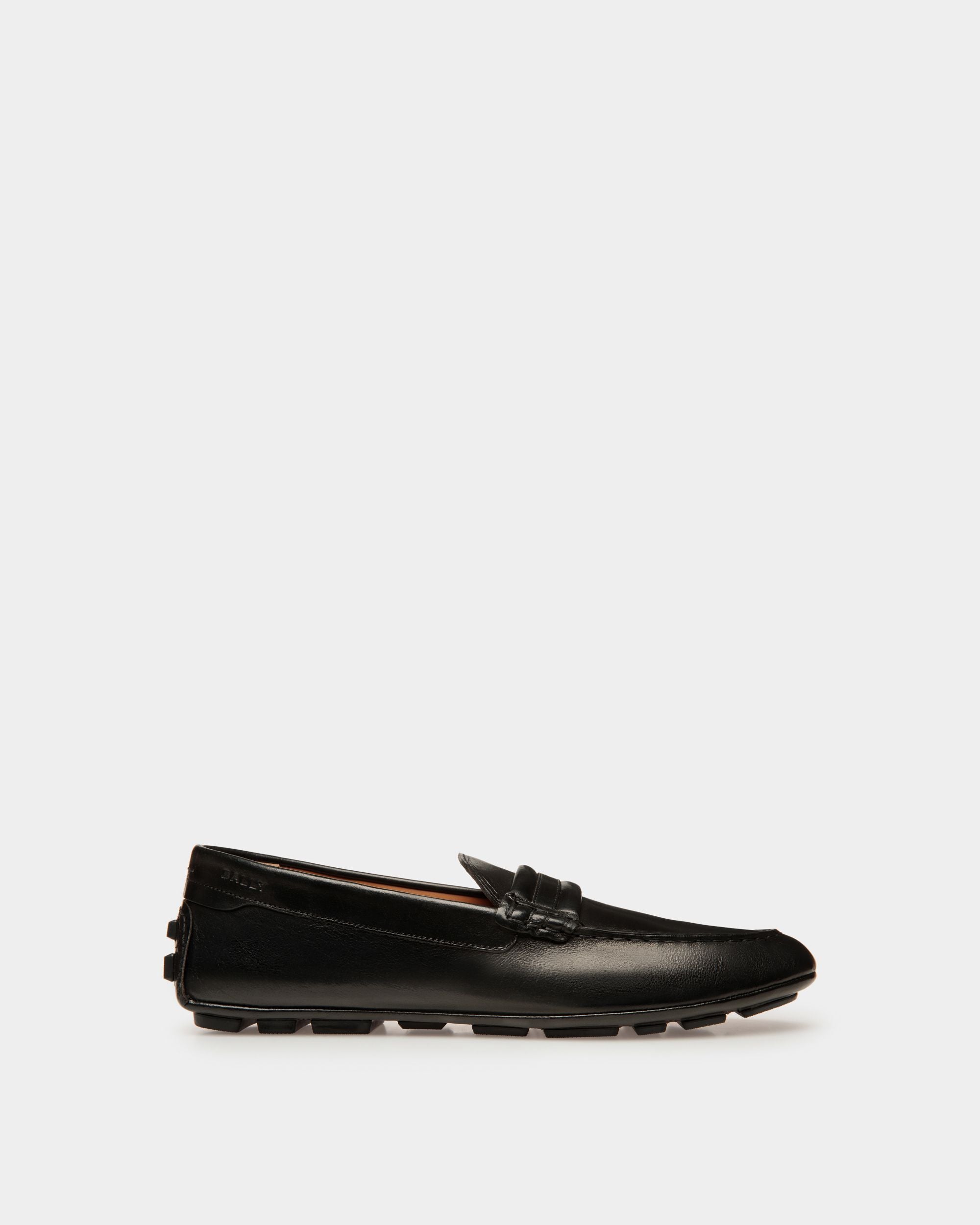 Zapato Driver Kerbs De Piel Negra - Hombre - Bally - 01