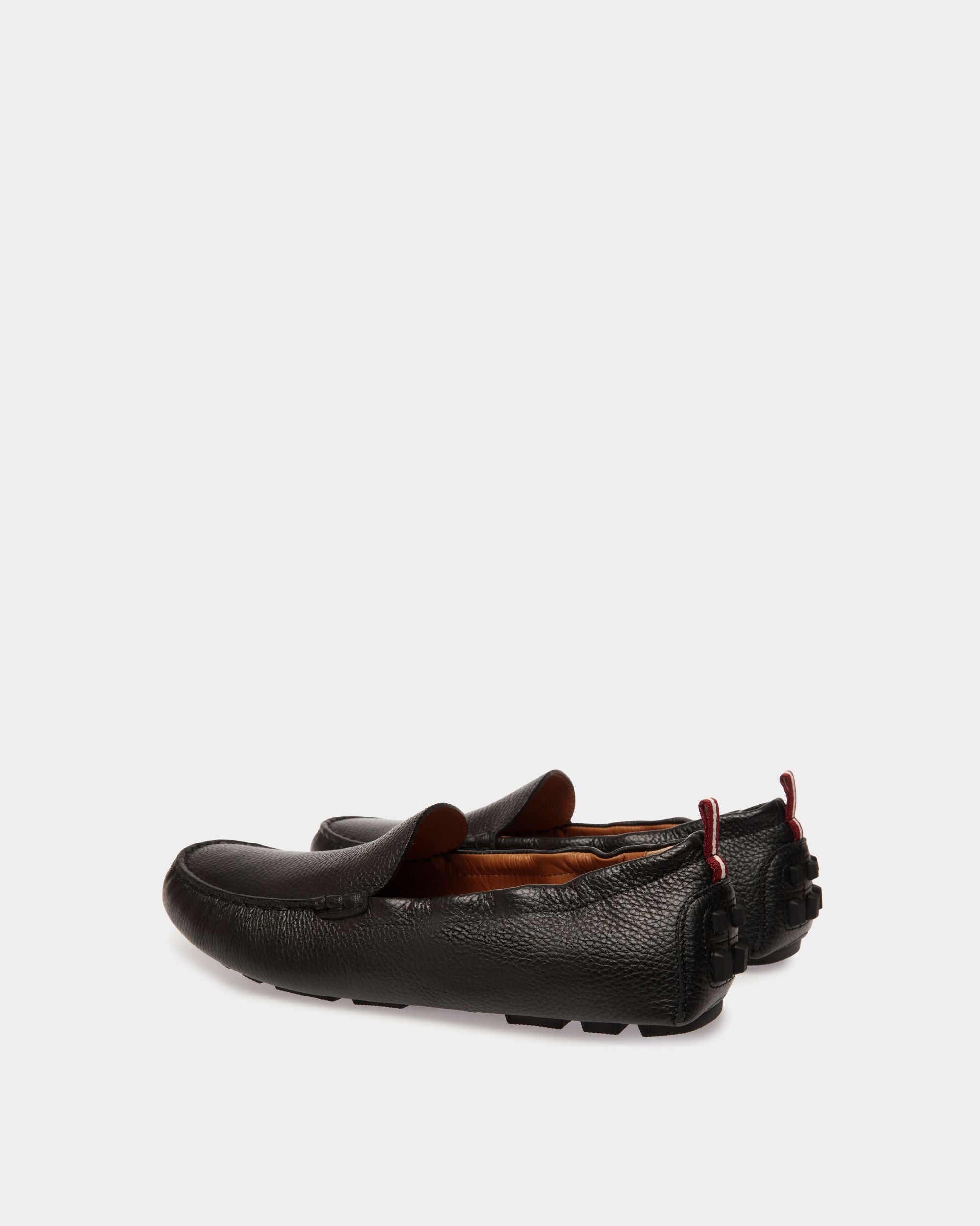 Kerbs Driver in Black Grained Leather - Men's - Bally - 03