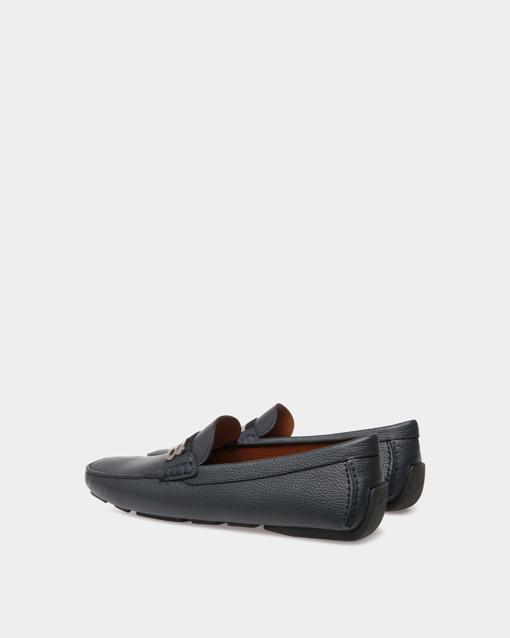 Driver In Blue Leather - Men's - Bally - 03