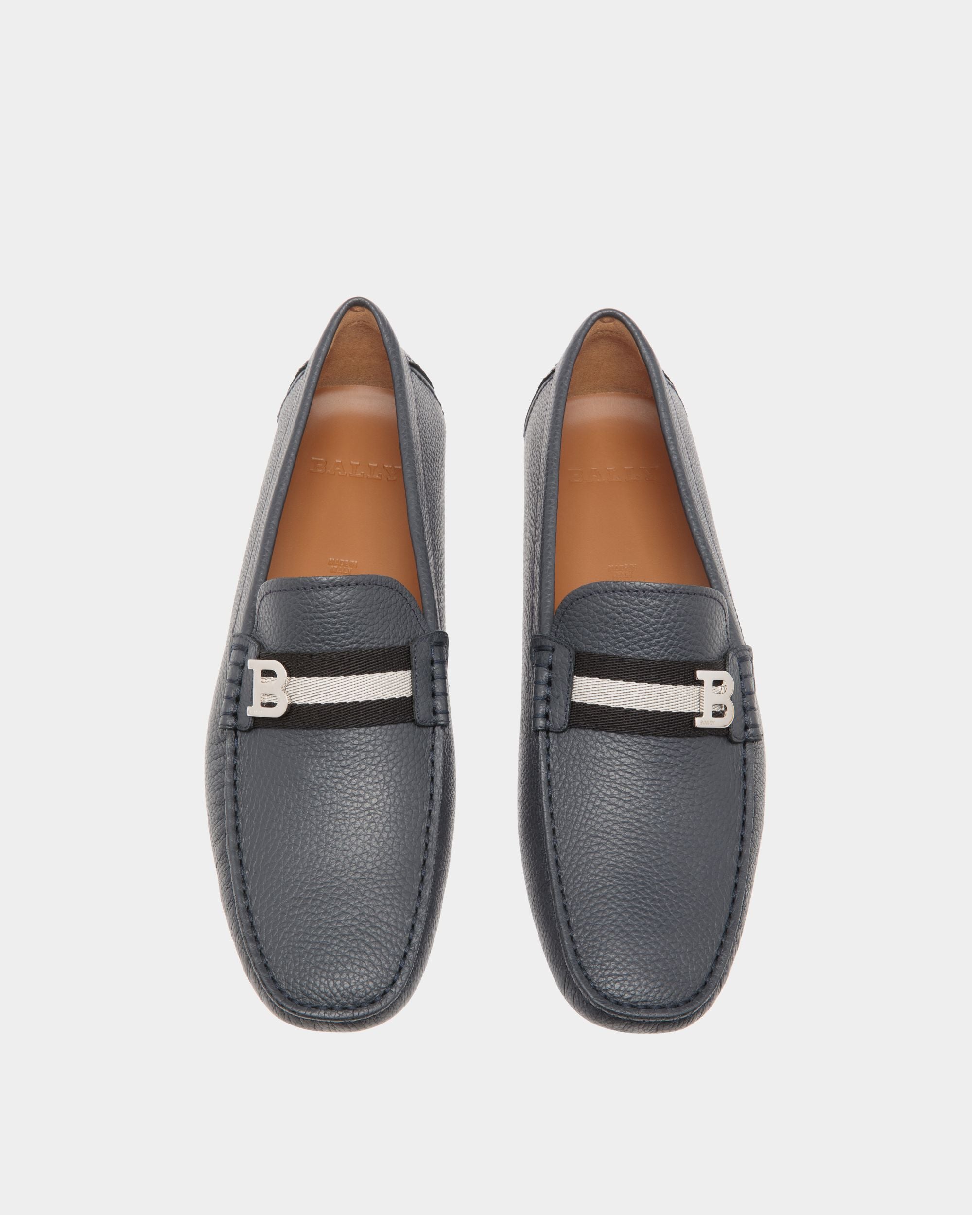 Driver In Blue Leather - Men's - Bally - 04