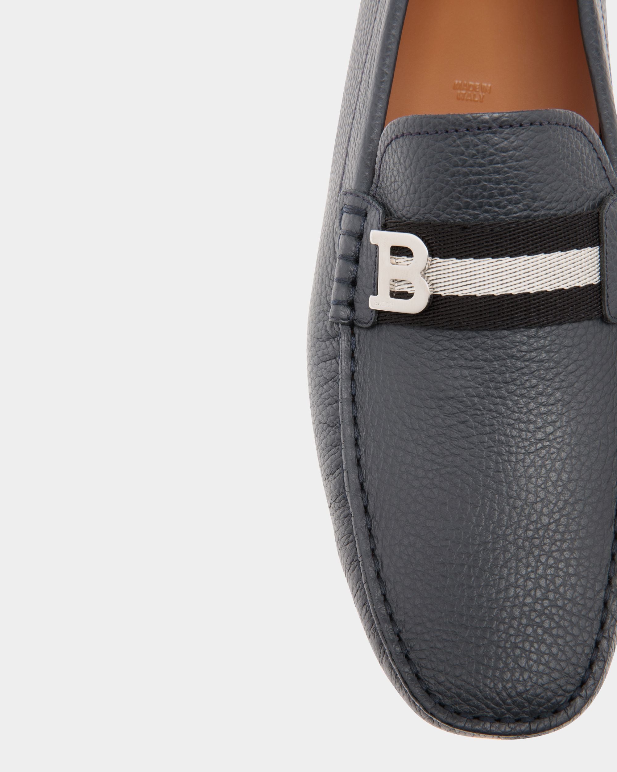 Driver In Blue Leather - Men's - Bally - 05