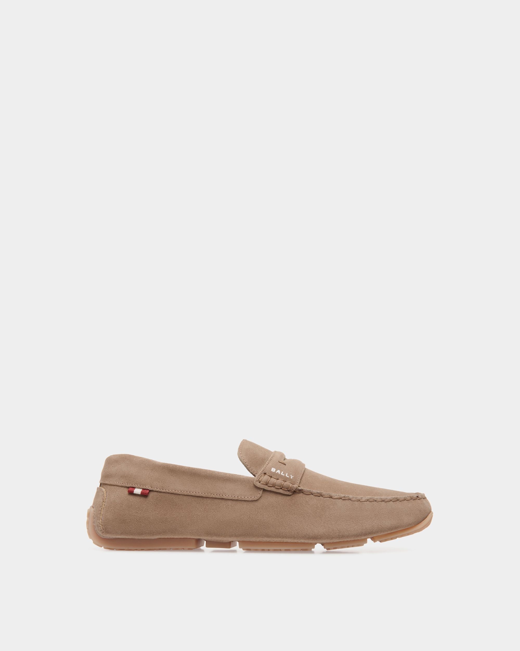 Pilot Driver in Taupe Suede - Men's - Bally - 01