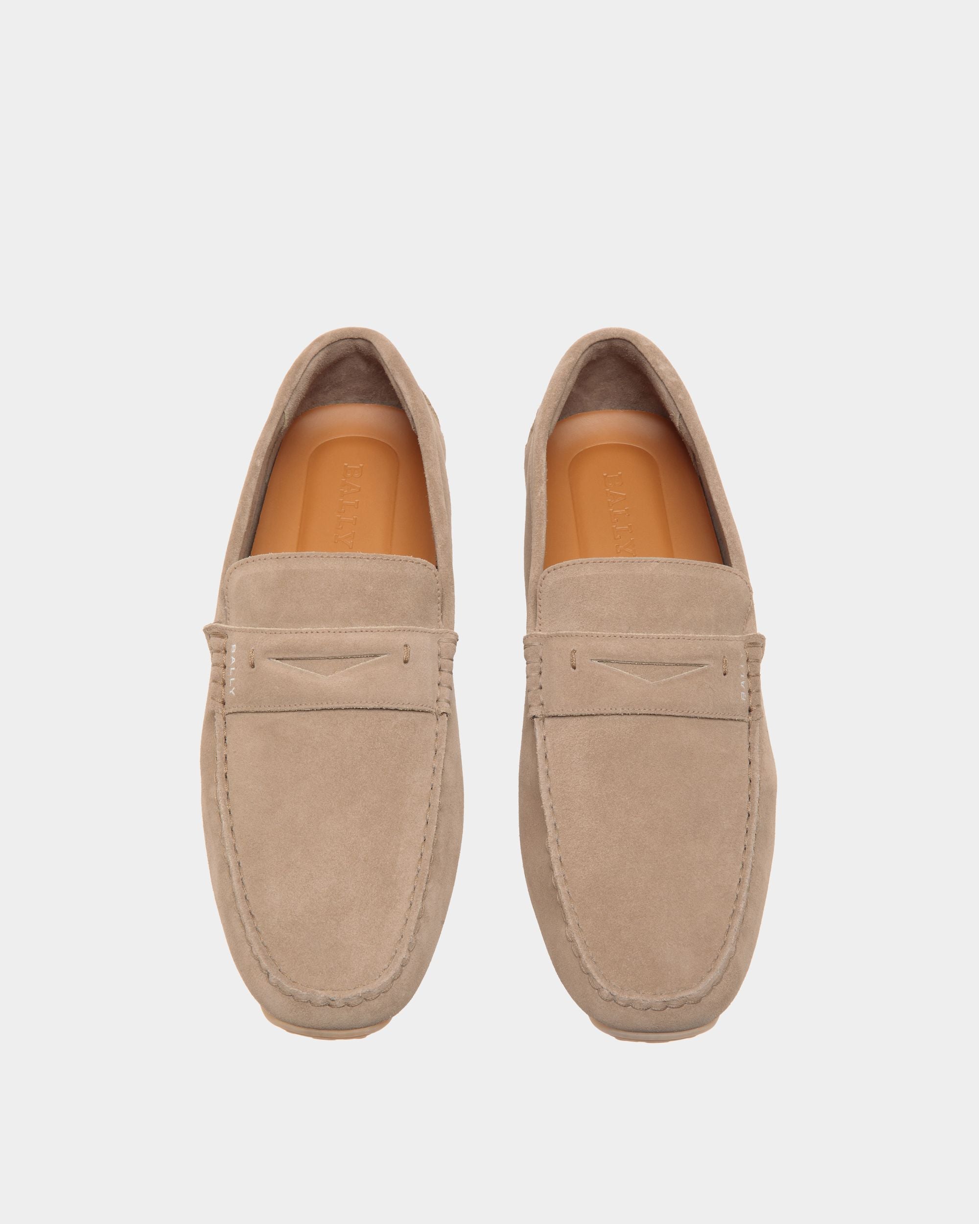 Pilot Driver in Taupe Suede - Men's - Bally - 04