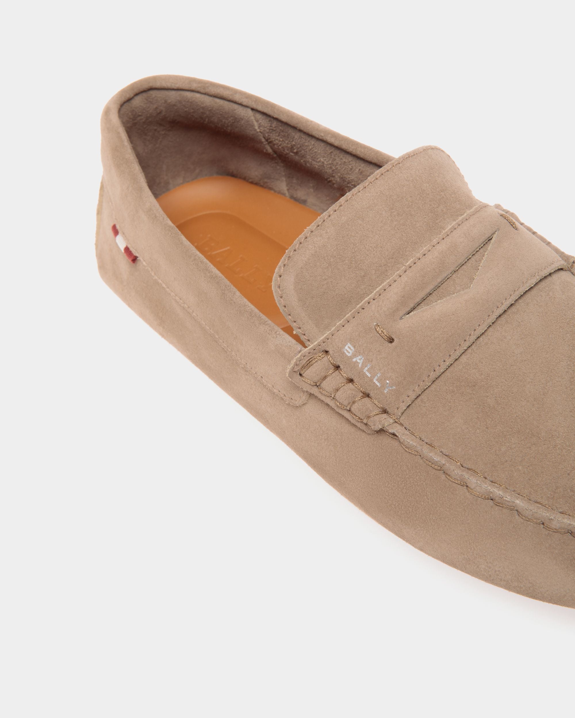 Pilot Driver in Taupe Suede - Men's - Bally - 05