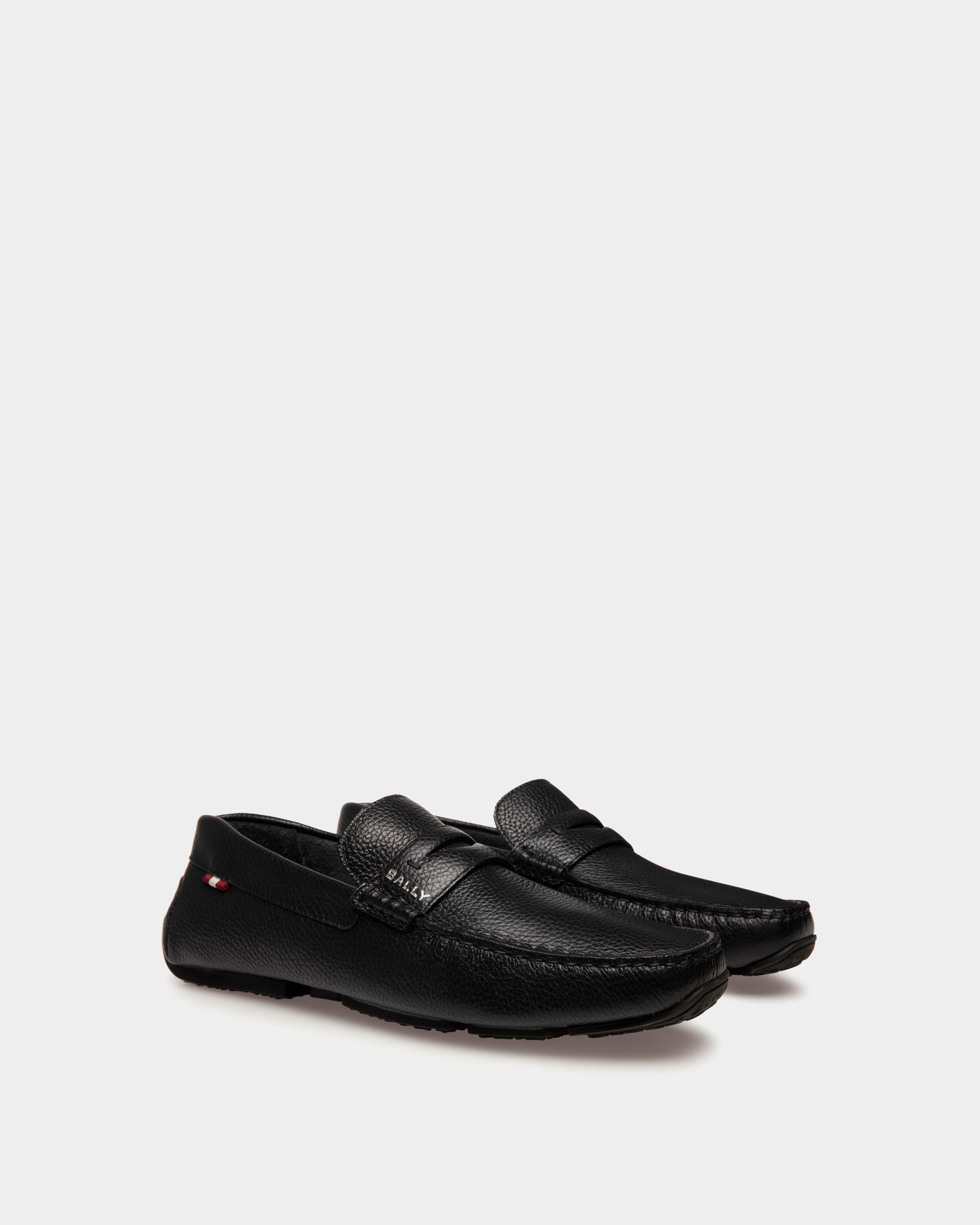 Zapato Driver Pilot De Piel Granulada Negra - Hombre - Bally - 02