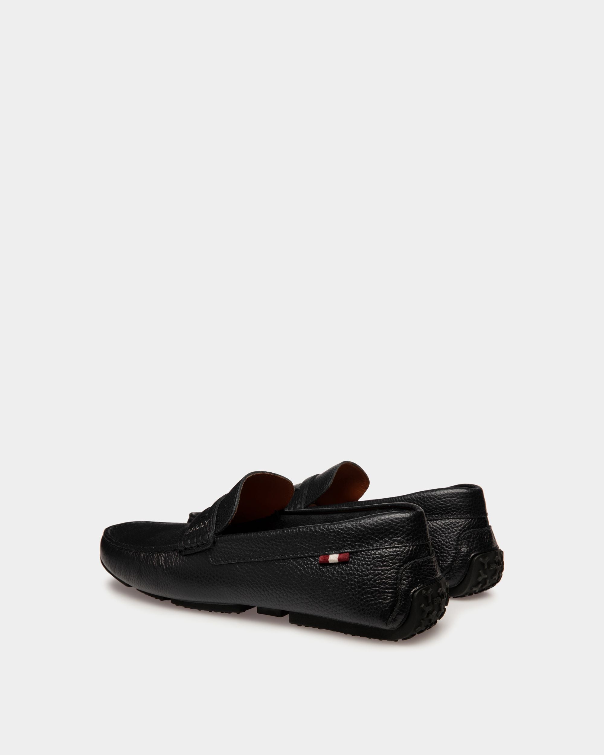 Zapato Driver Pilot De Piel Granulada Negra - Hombre - Bally - 03