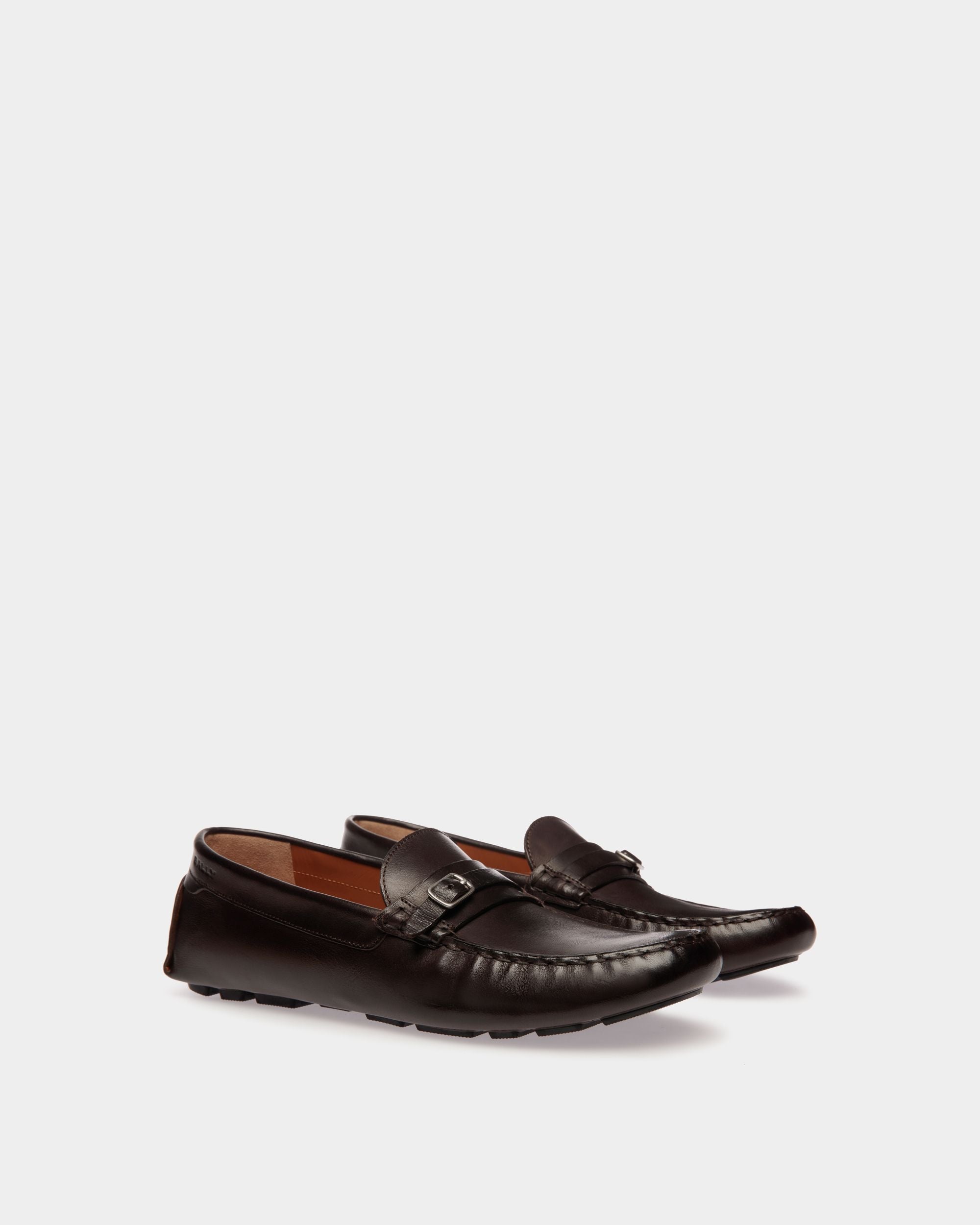 Kerbs Driver in Ebano Leather - Men's - Bally - 03
