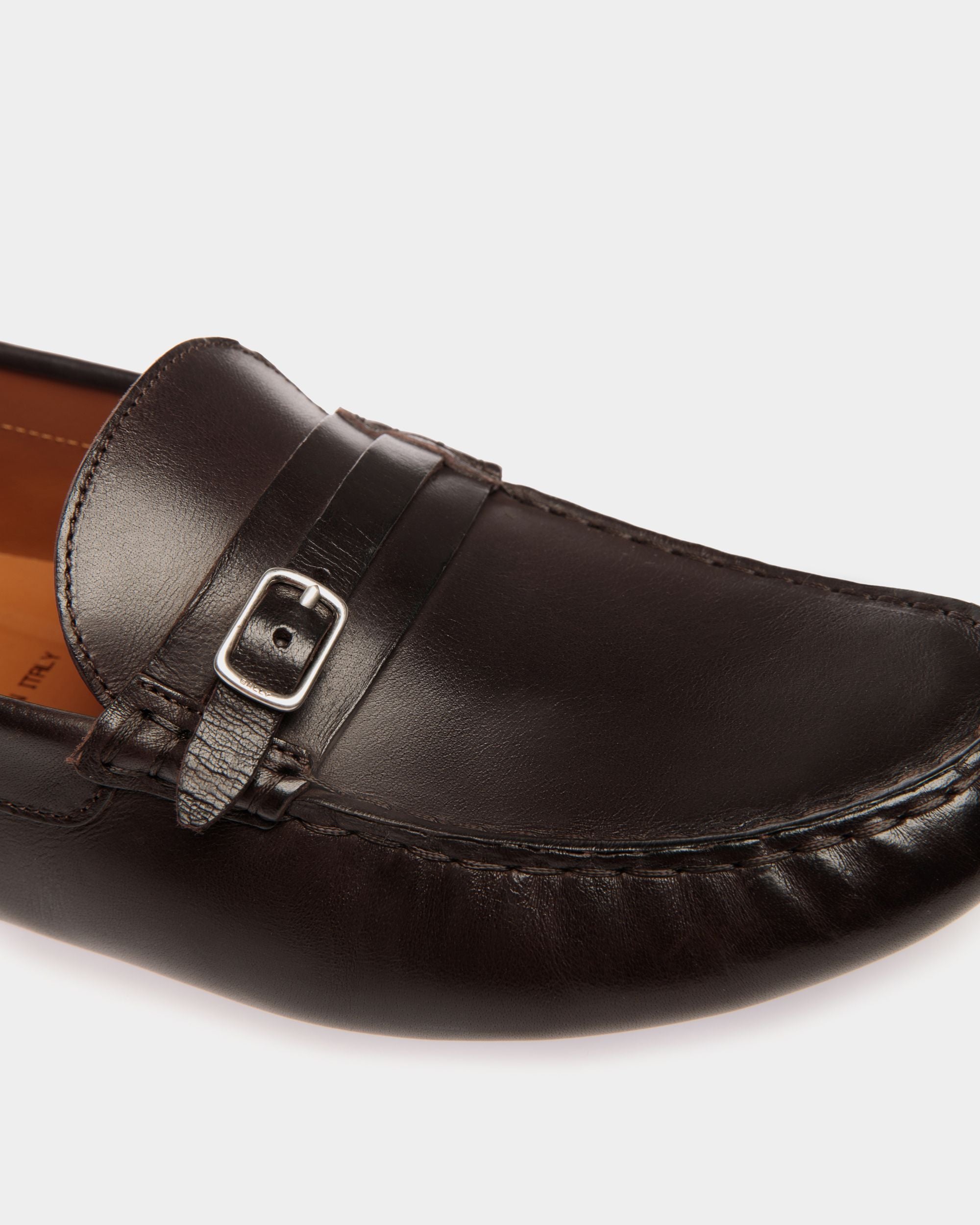 Kerbs Driver in Ebano Leather - Men's - Bally - 05
