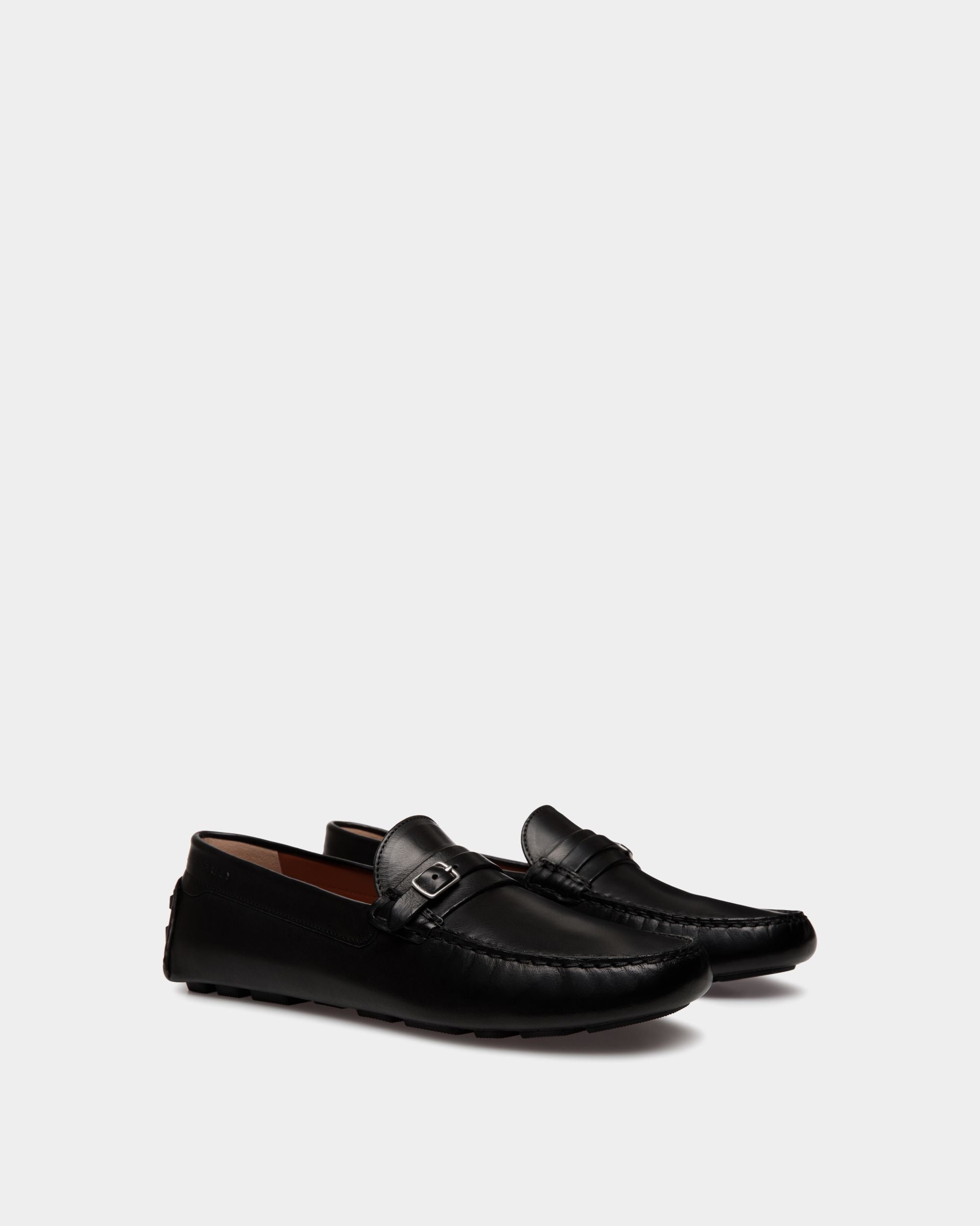 Kerbs Driver in Black Leather - Men's - Bally - 03