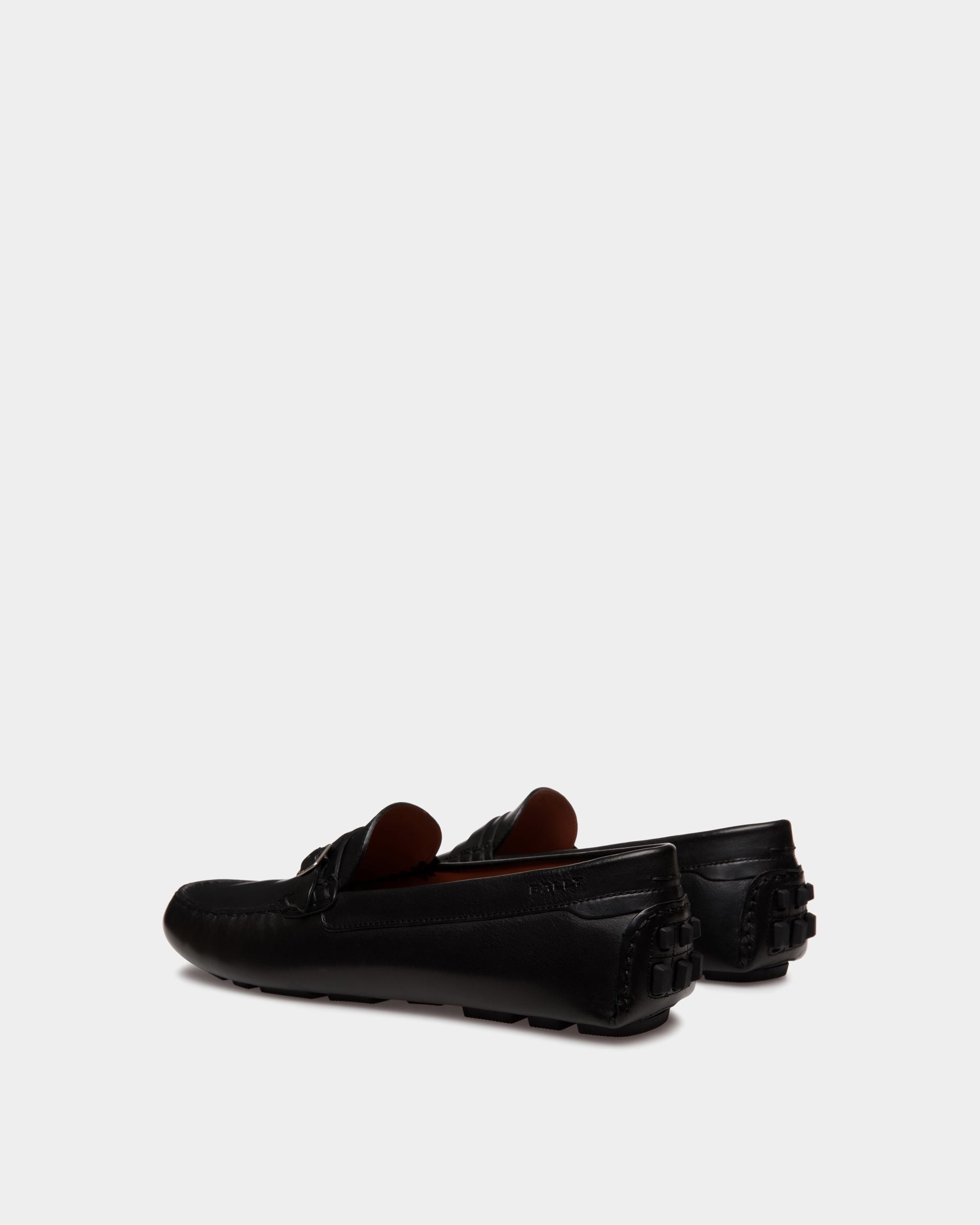 Kerbs Driver in Black Leather - Men's - Bally - 04