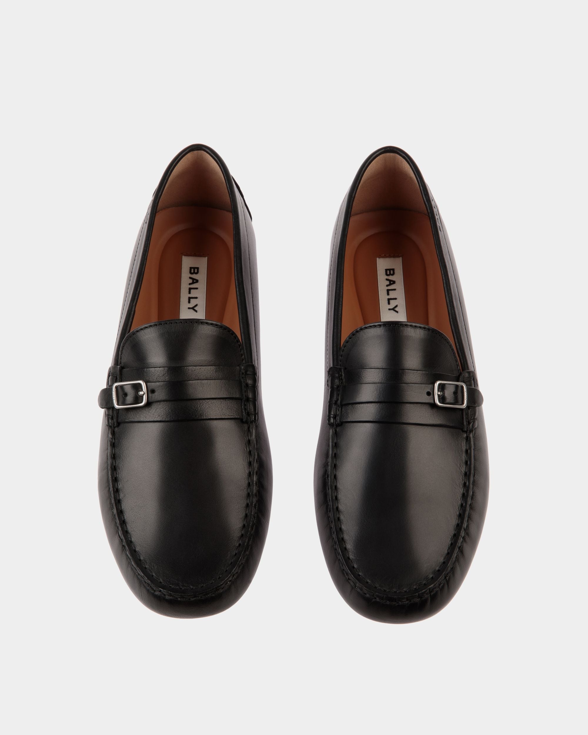 Kerbs Driver in Black Leather - Men's - Bally - 05