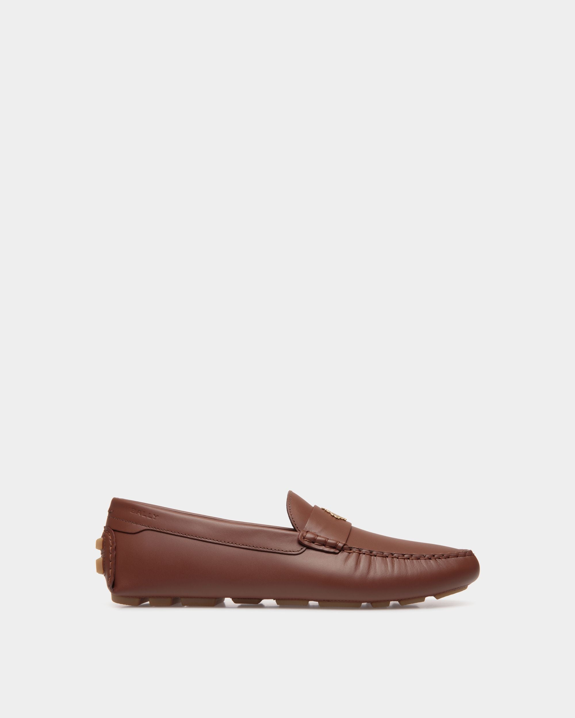 Kerbs Driver In Brown Leather - Men's - Bally - 01