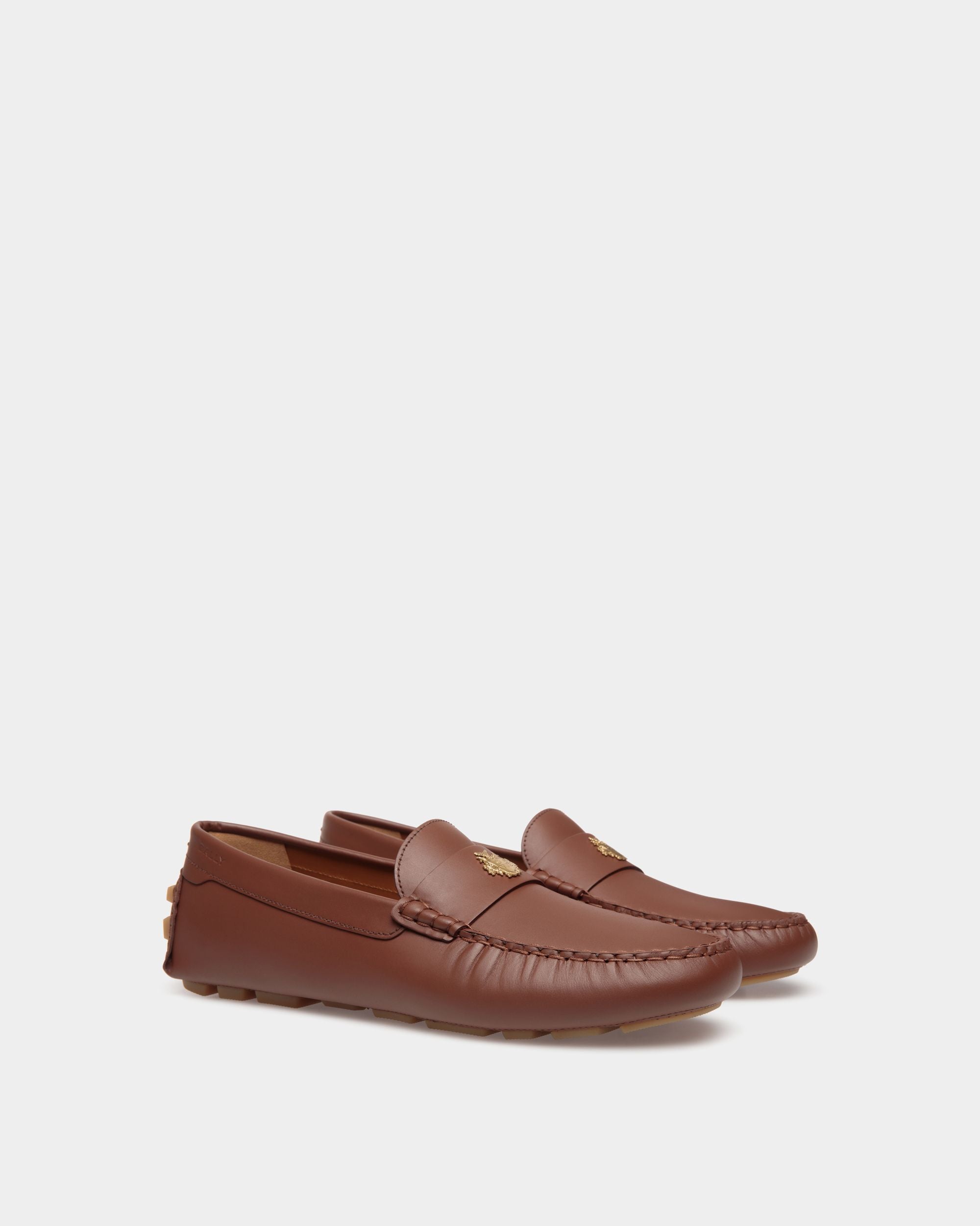 Kerbs Driver In Brown Leather - Men's - Bally - 02