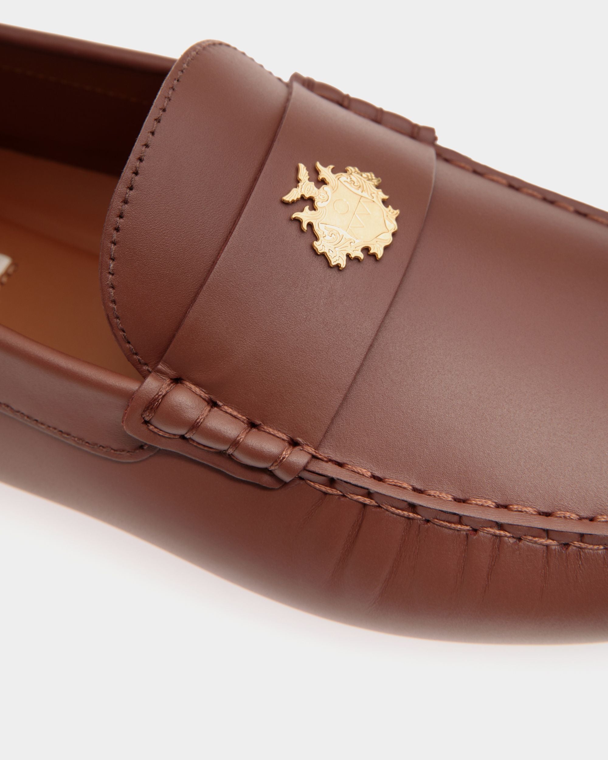 Kerbs Driver In Brown Leather - Men's - Bally - 05