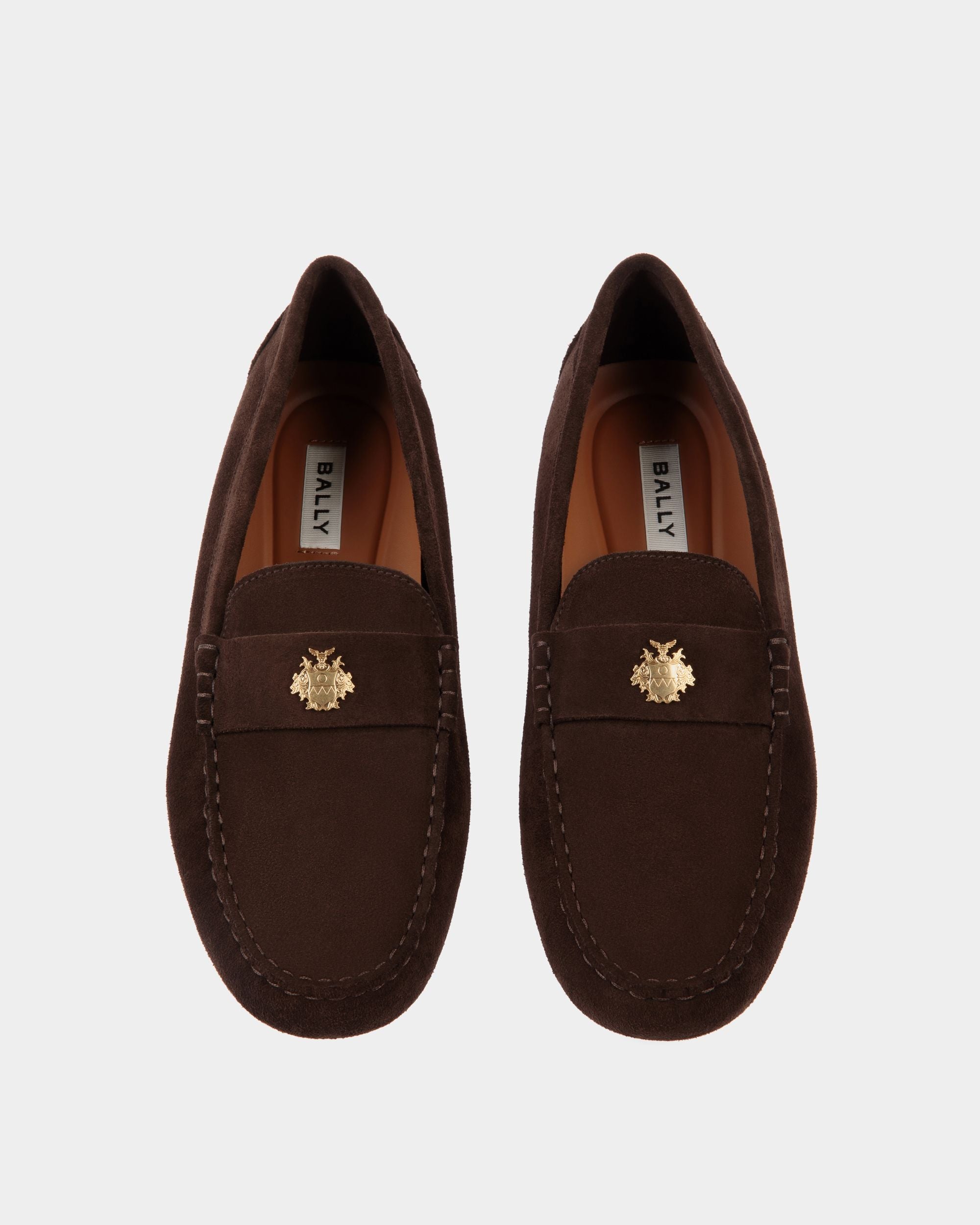 Kerbs Driver In Ebano Suede Leather - Men's - Bally - 05