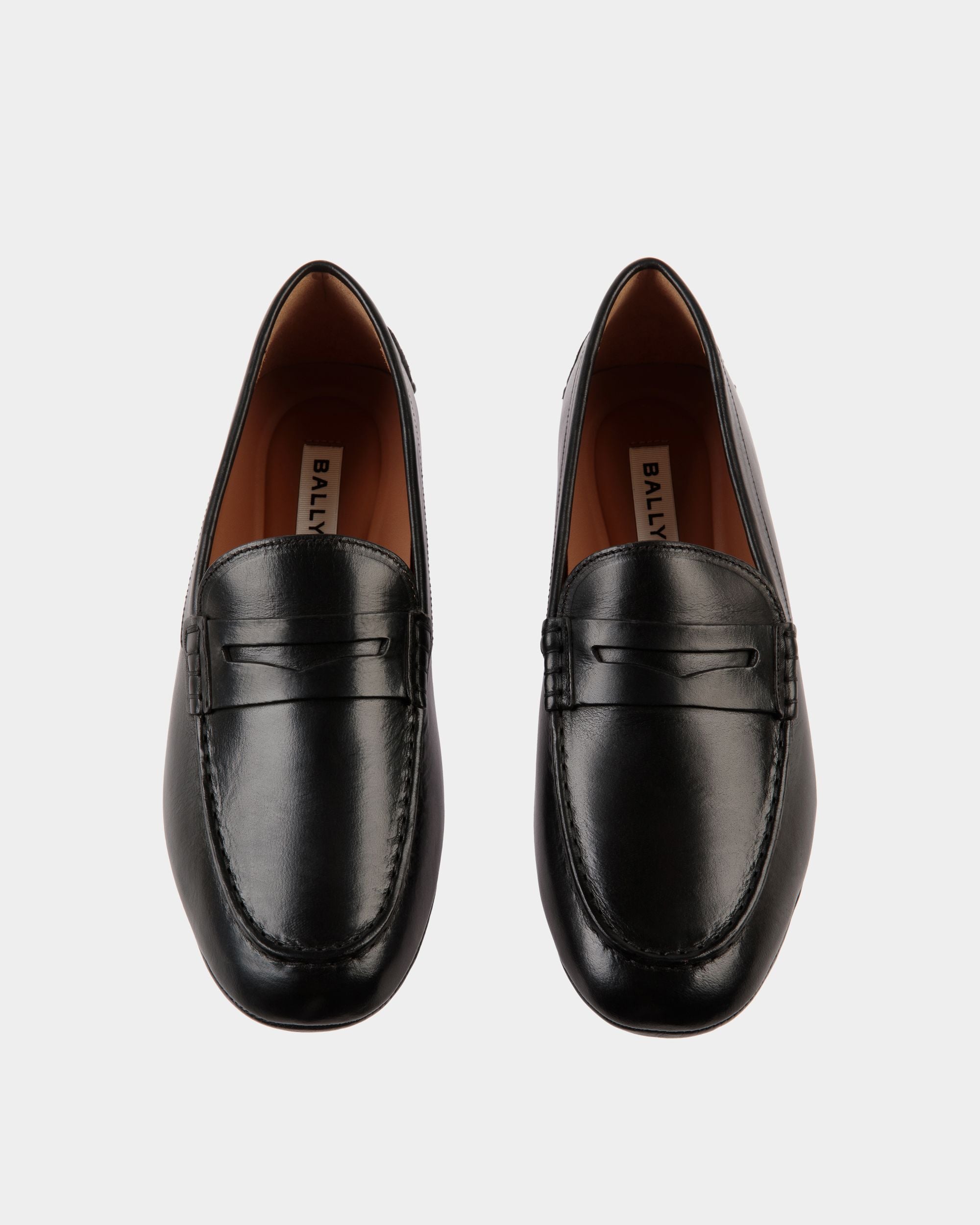 Kerbs Driver in Black Leather - Men's - Bally - 04