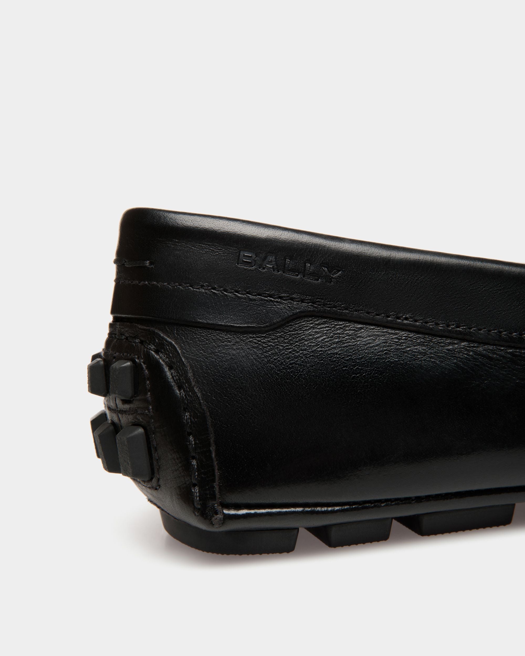Kerbs Driver in Black Leather - Men's - Bally - 05
