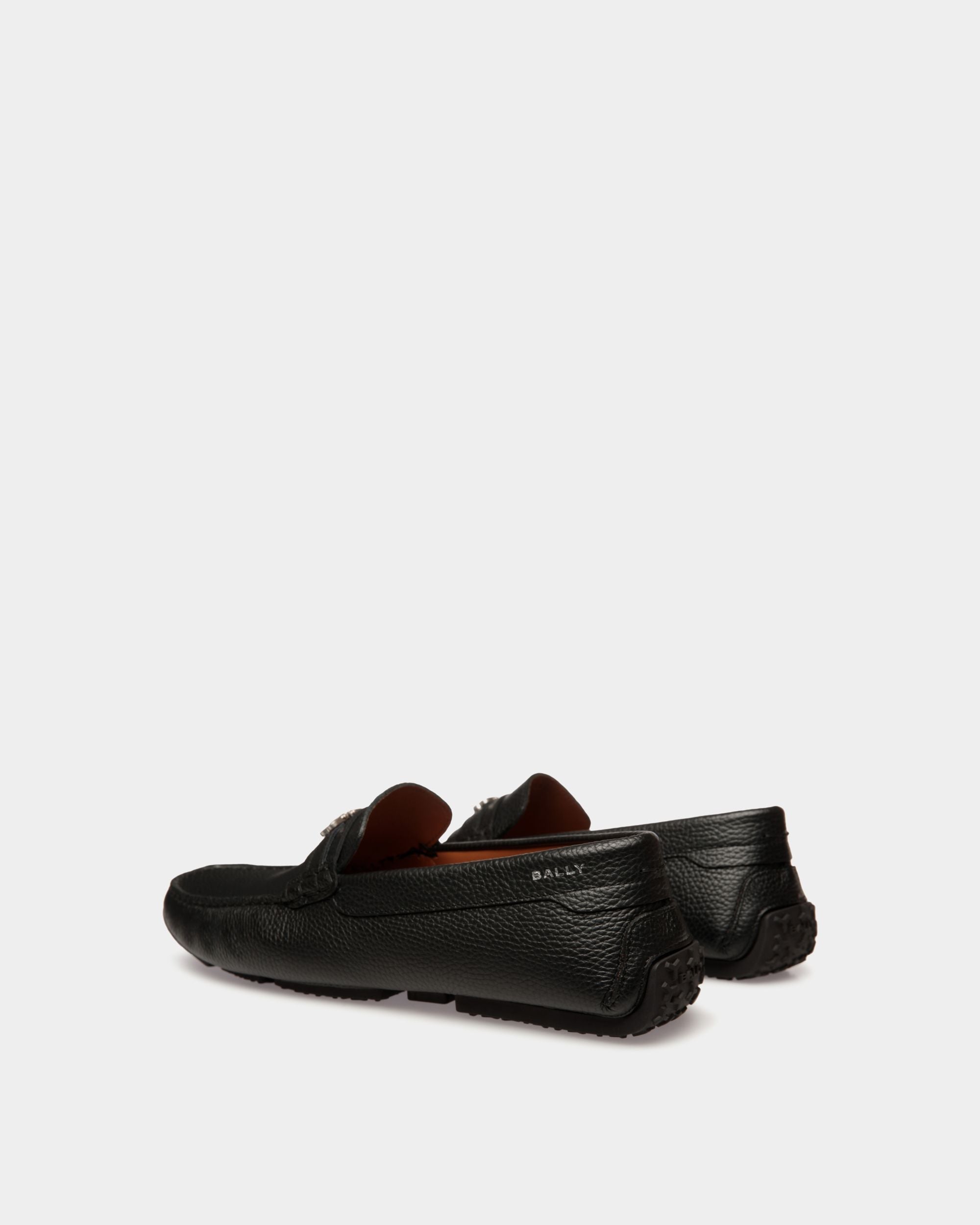 Pilot Driver in Black Grained Leather - Hombre - Bally - 03