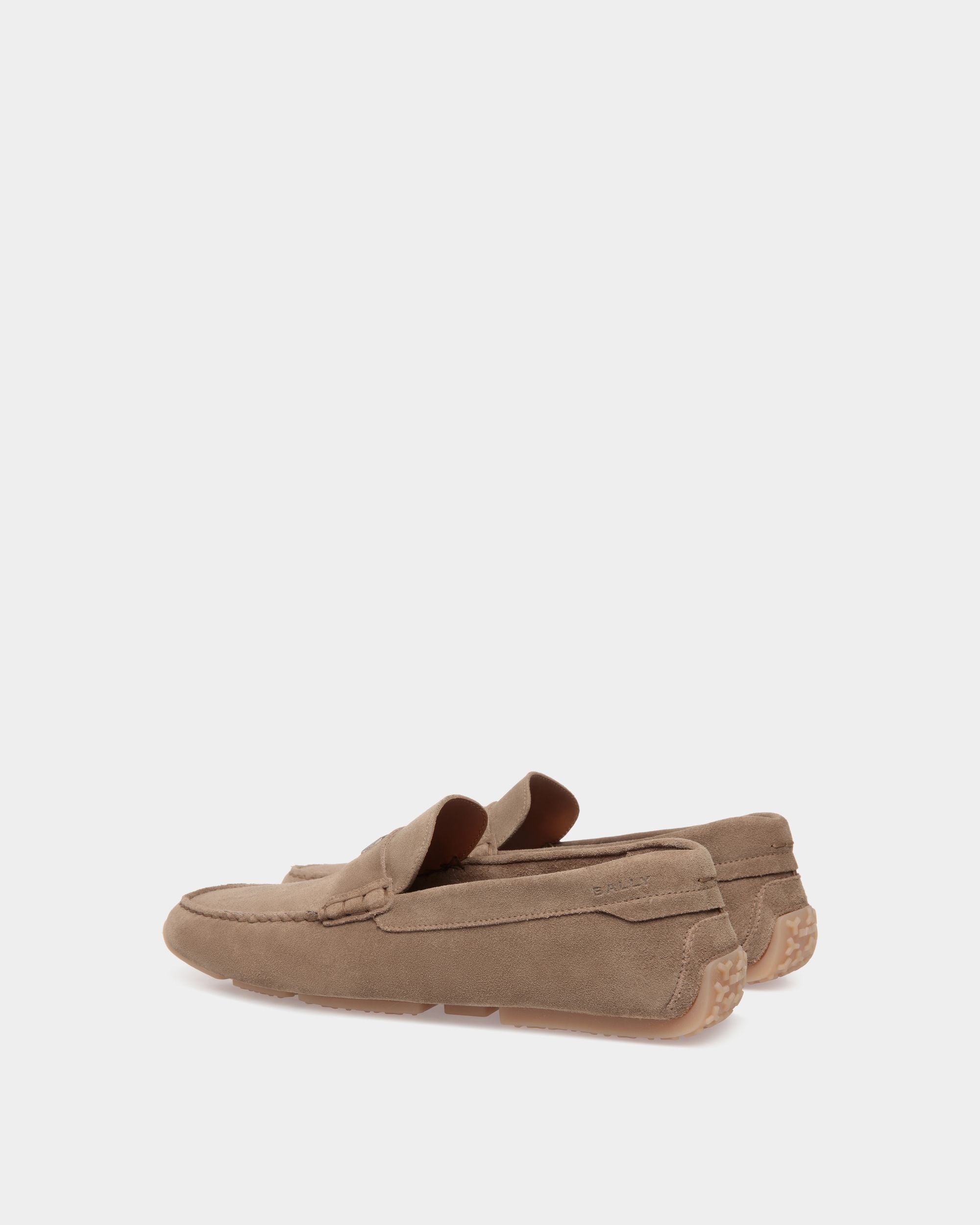 Pilot Driver in Taupe Suede - Men's - Bally - 03