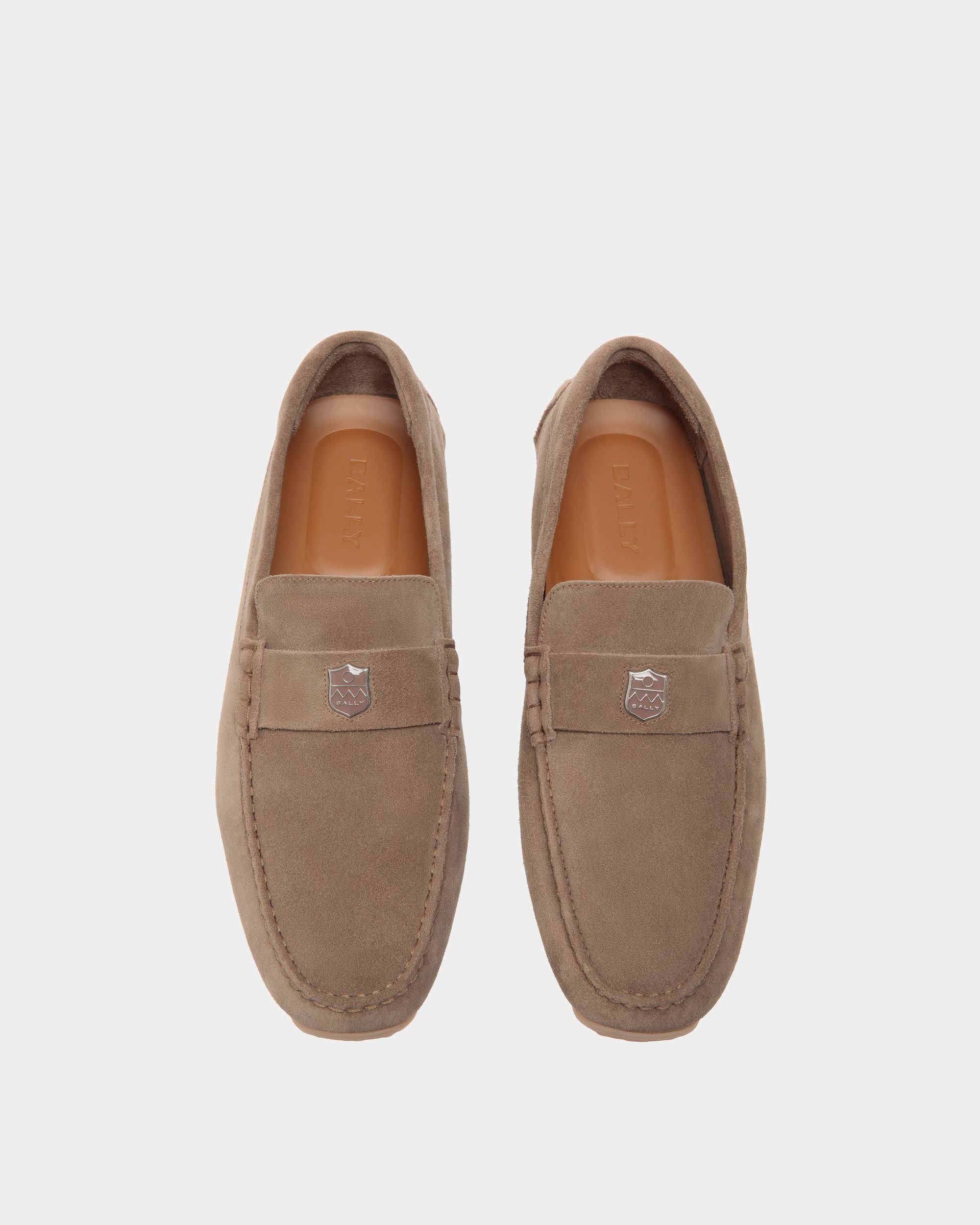 Pilot Driver in Taupe Suede - Men's - Bally - 04