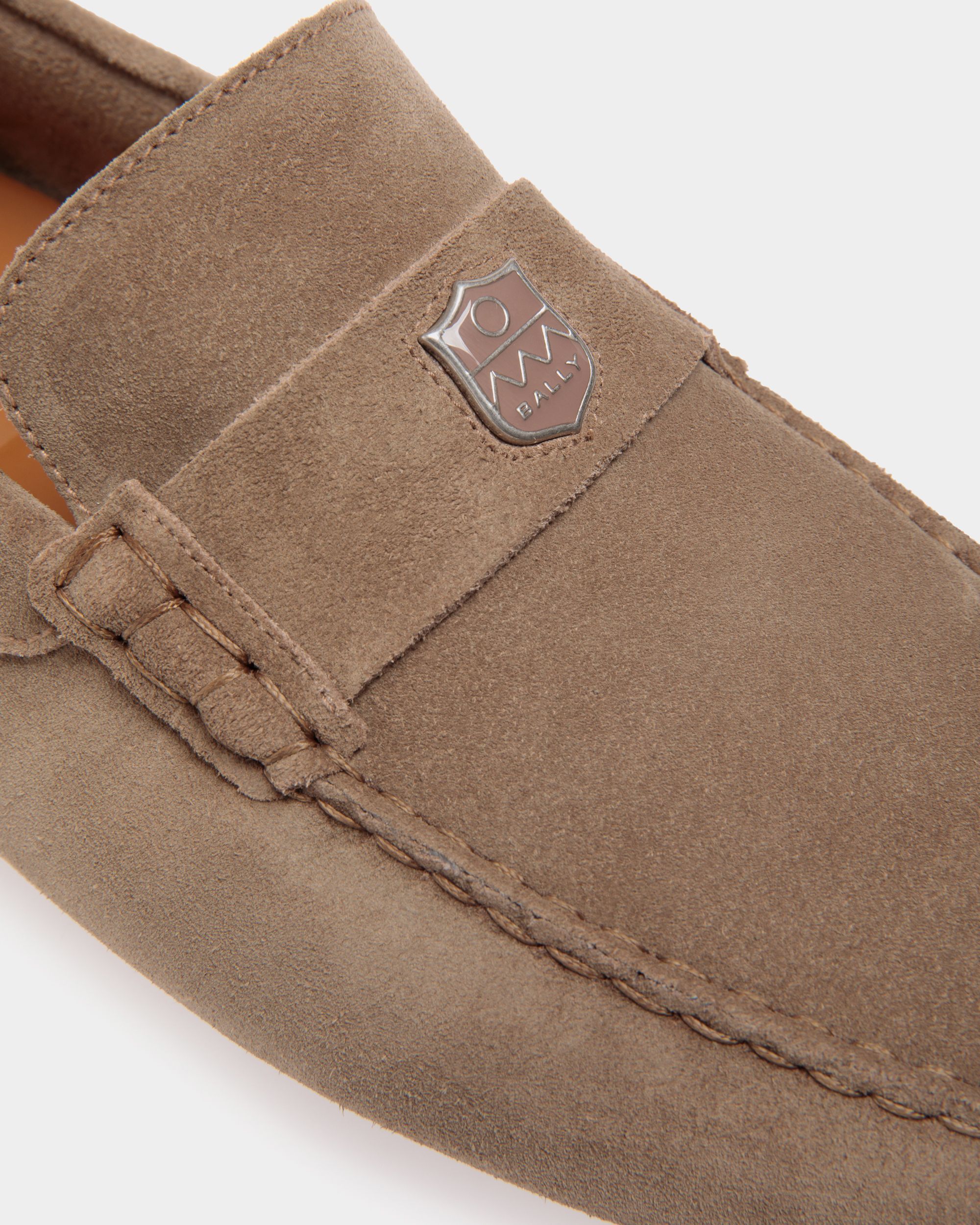 Pilot Driver in Taupe Suede - Men's - Bally - 05