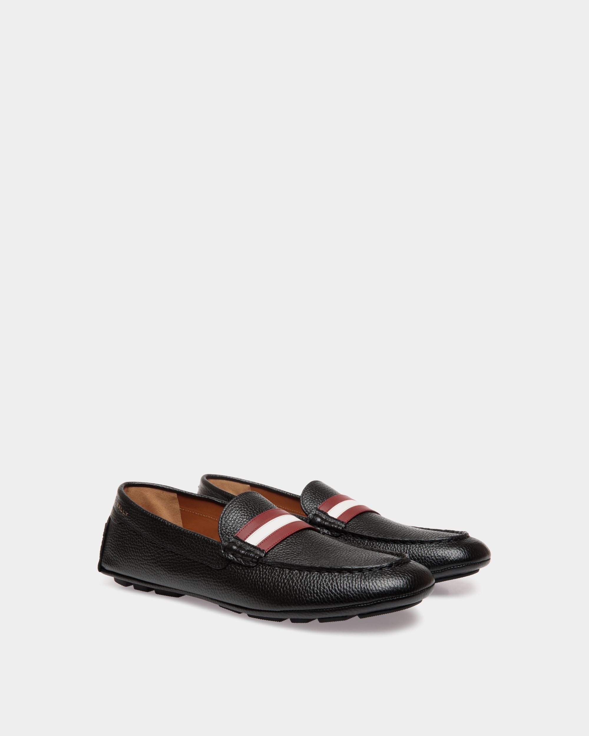 Zapato Driver Kerbs De Piel Granulada Negra - Hombre - Bally - 02