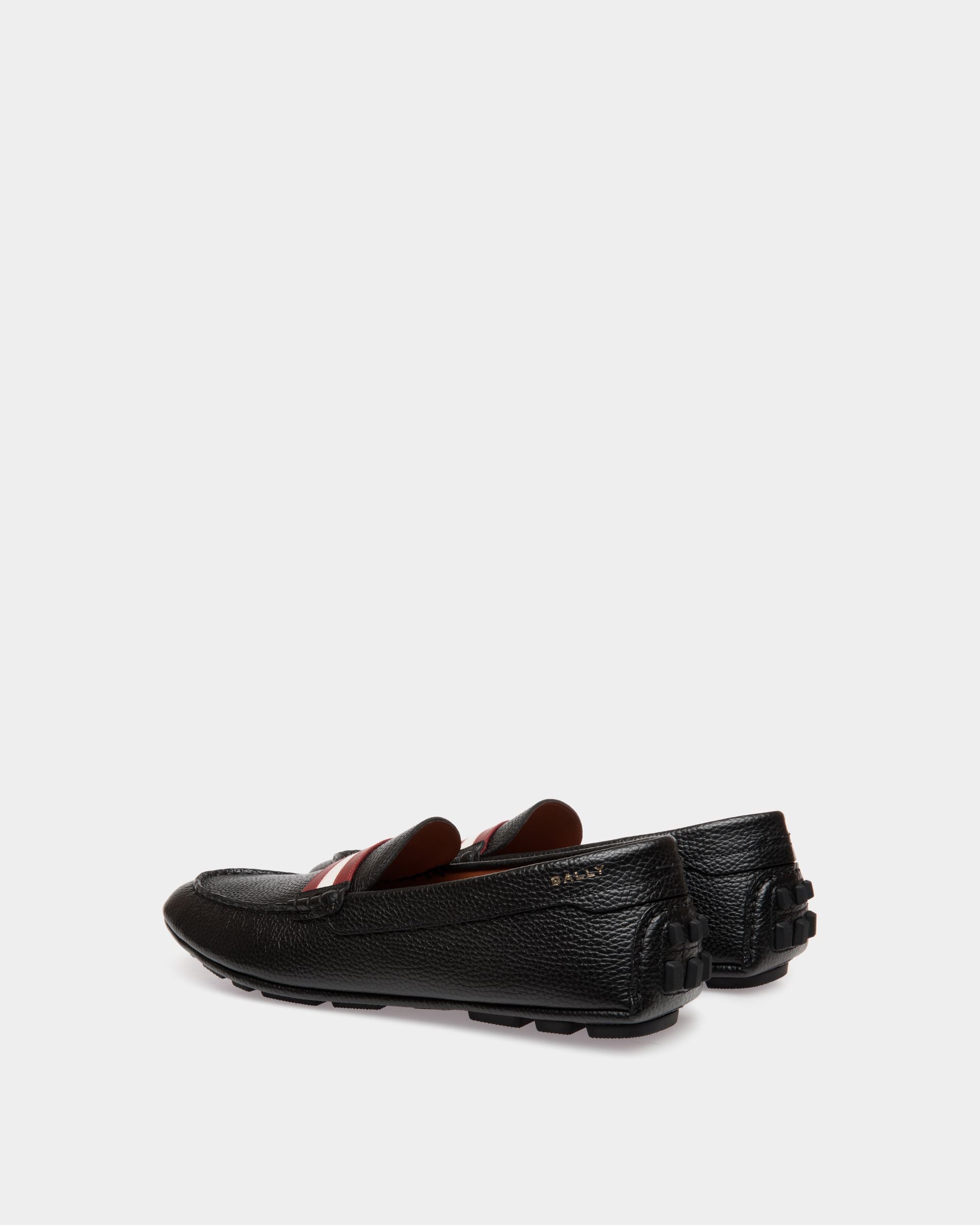 Zapato Driver Kerbs De Piel Granulada Negra - Hombre - Bally - 03